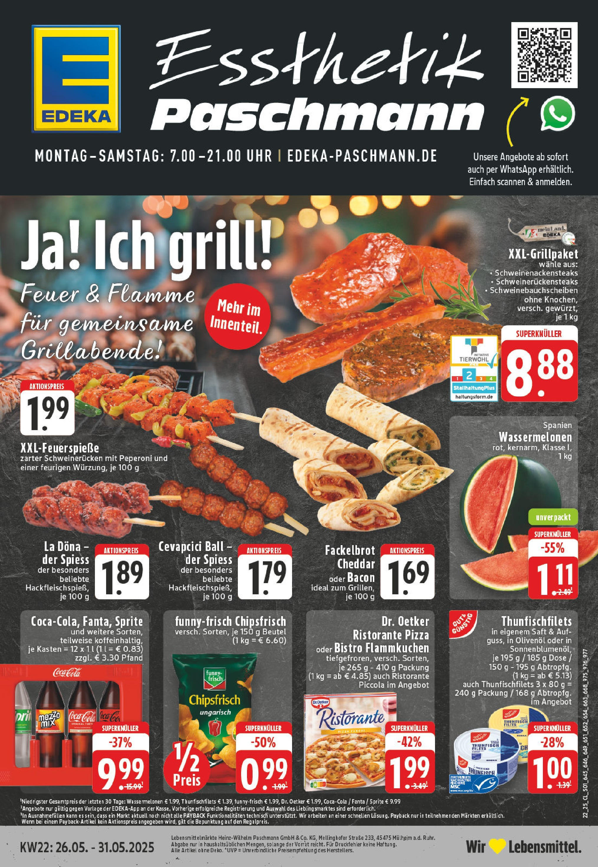EDEKA Prospekt ab 25.05.2025 - Prospekt Mülheim / Ruhr - Dümpten Online Vorschau von dem Prospekt des Geschäftes Edeka, gültig ab dem 25.05.2025