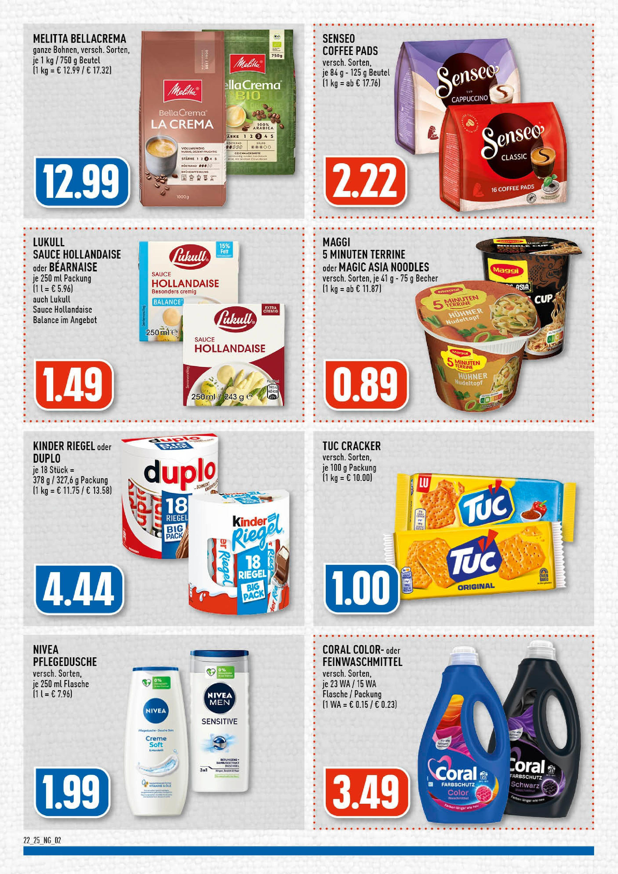 Edeka prospekt Köln-Vingst	 (ab 25.05.2025) » Angebote Online | Seite: 2 | Produkte: Maggi, Coral, Kinder riegel, Creme