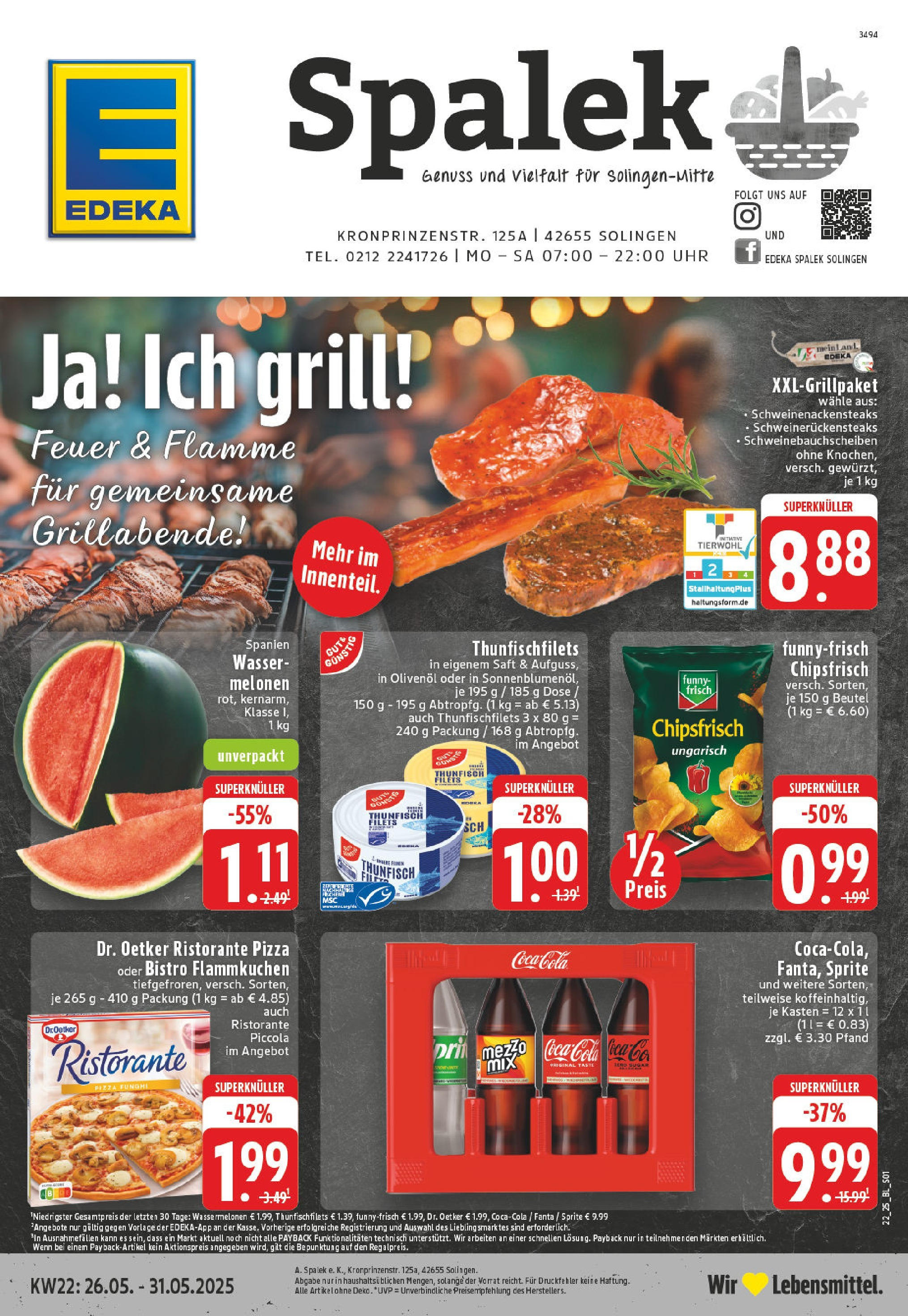 EDEKA Prospekt ab 25.05.2025 - Prospekt Solingen Online