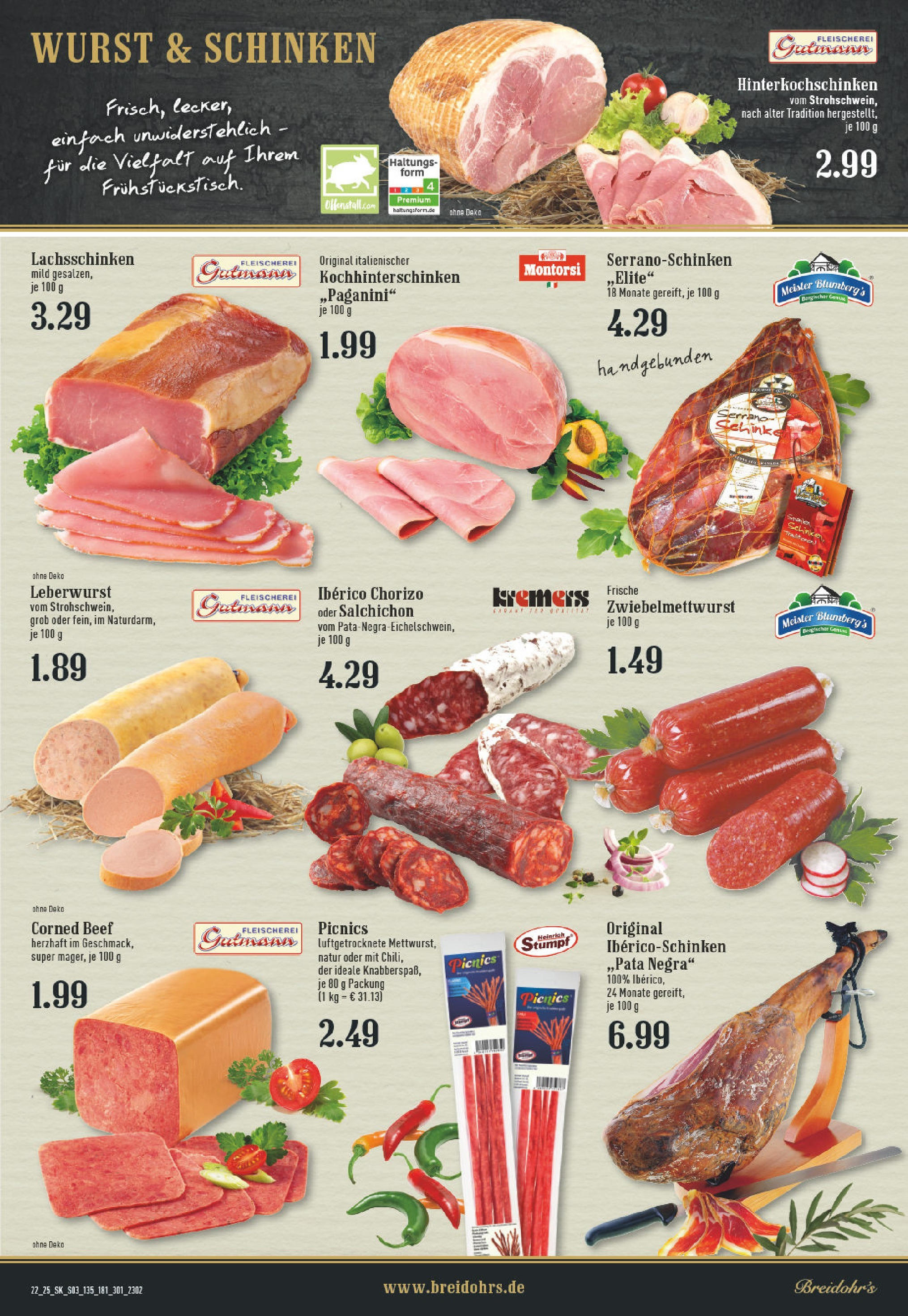 Edeka prospekt Rösrath	 (ab 25.05.2025) » Angebote Online | Seite: 3 | Produkte: Wurst, Schinken