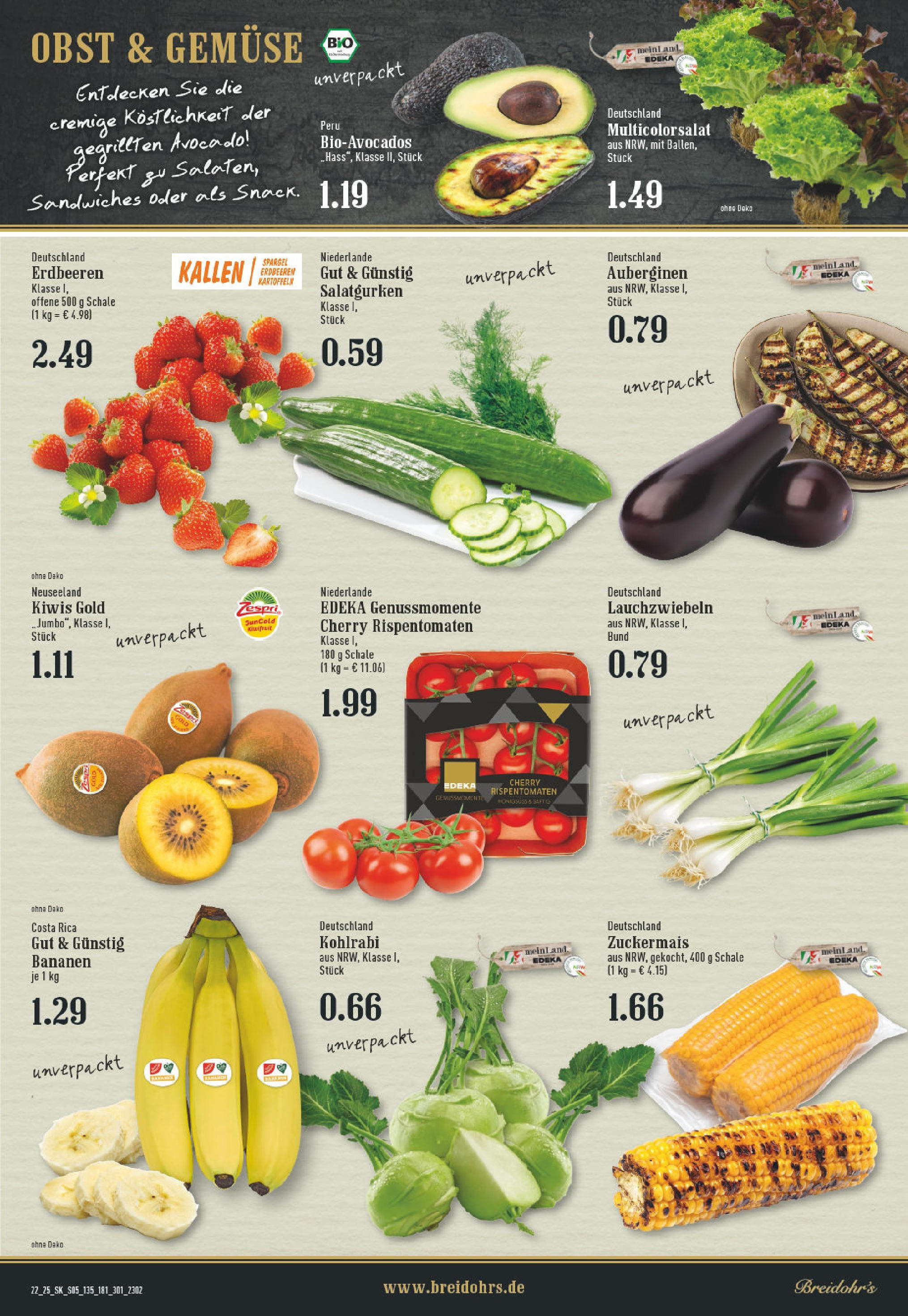 Edeka prospekt Rösrath	 (ab 25.05.2025) » Angebote Online | Seite: 5 | Produkte: Kohlrabi, Spargel, Avocado, Gemüse