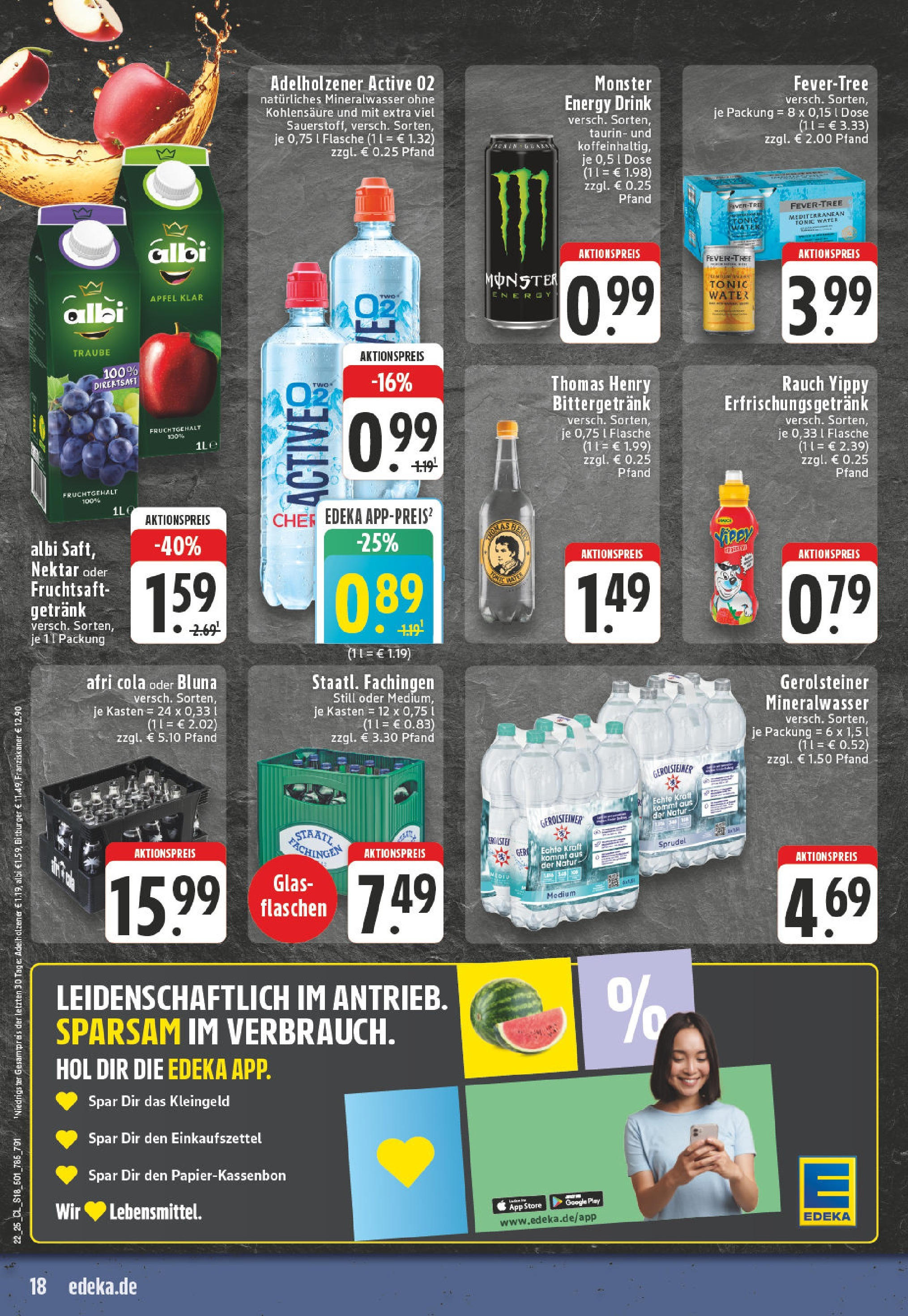 Edeka prospekt Siegburg (ab 25.05.2025) » Angebote Online | Seite: 18 | Produkte: Bitburger, Energy, Monster, Fruchtsaft Edeka prospekt Siegburg (ab 25.05.2025) » Angebote Online | Seite: 18 | Produkte: Bitburger, Energy, Monster, Fruchtsaft