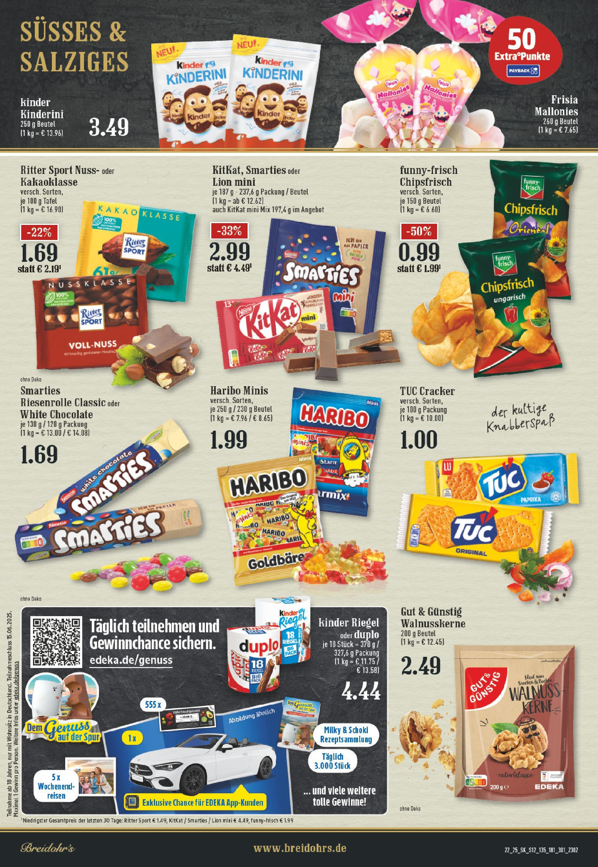 Edeka prospekt Rösrath	 (ab 25.05.2025) » Angebote Online | Seite: 12 | Produkte: Smarties, Paprika, Duplo riegel, Chips