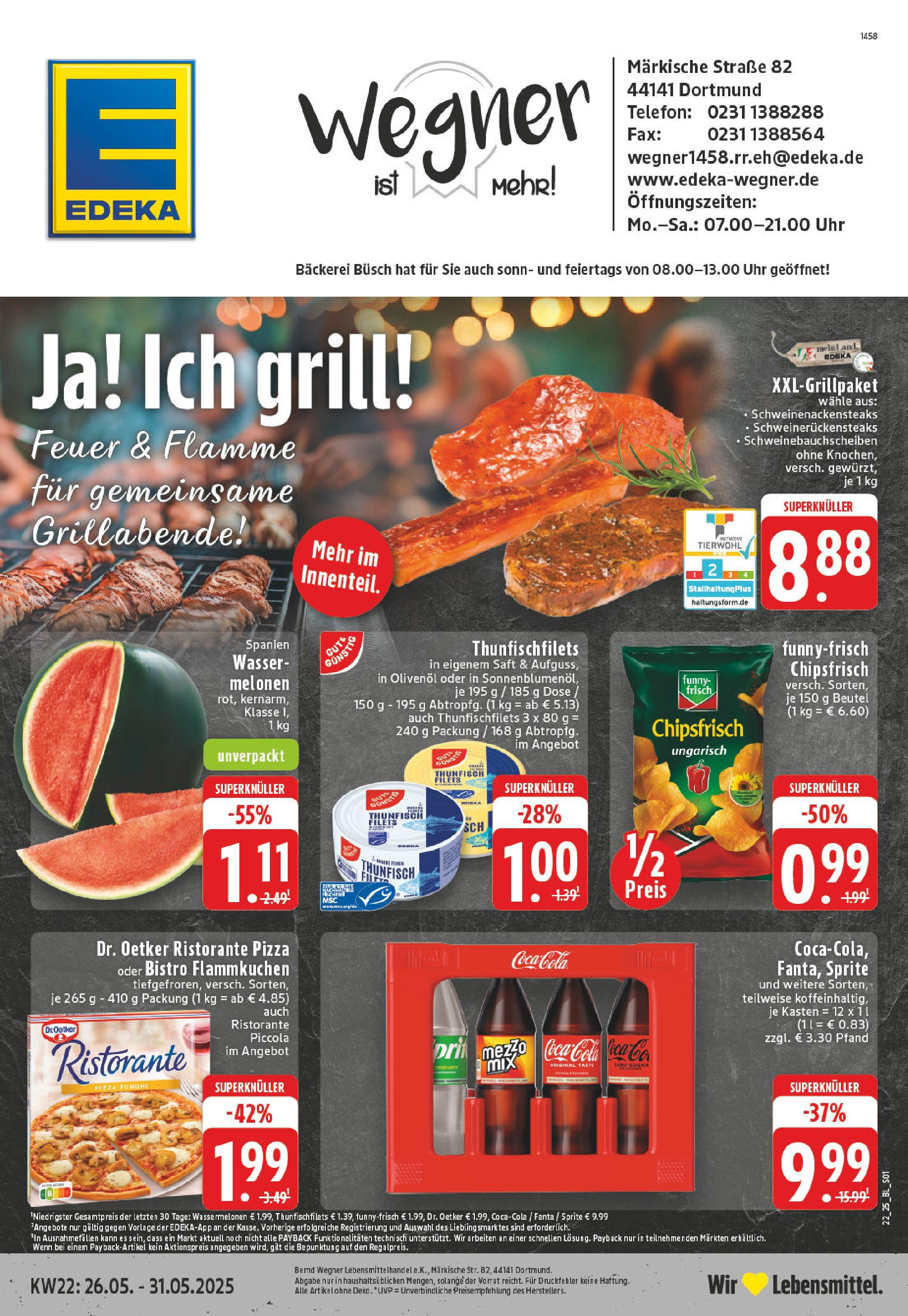 EDEKA Prospekt ab 25.05.2025 - Prospekt Dortmund Online Vorschau von dem Prospekt des Geschäftes Edeka, gültig ab dem 25.05.2025