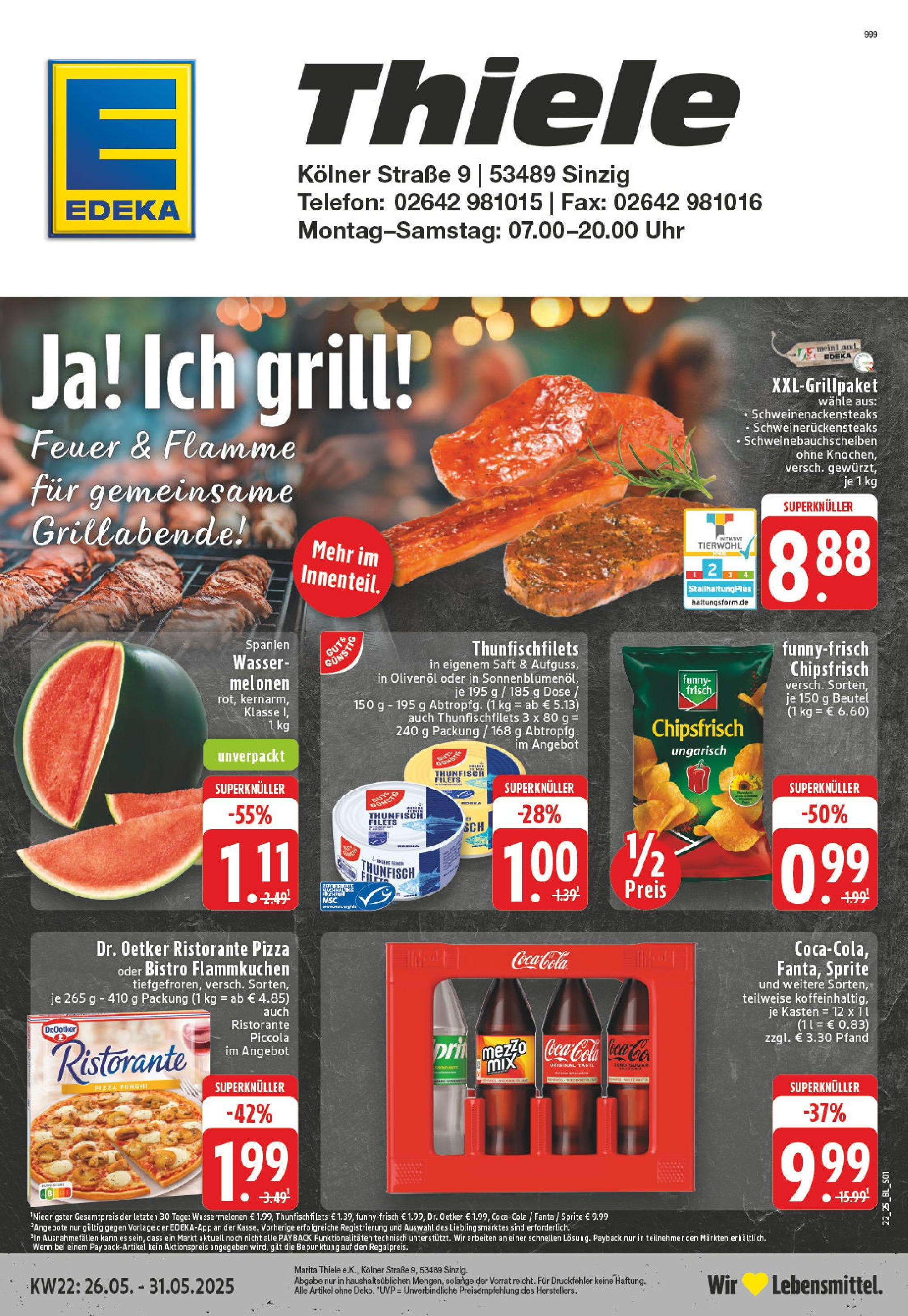 EDEKA Prospekt ab 25.05.2025 - Prospekt Sinzig-Rhein Online