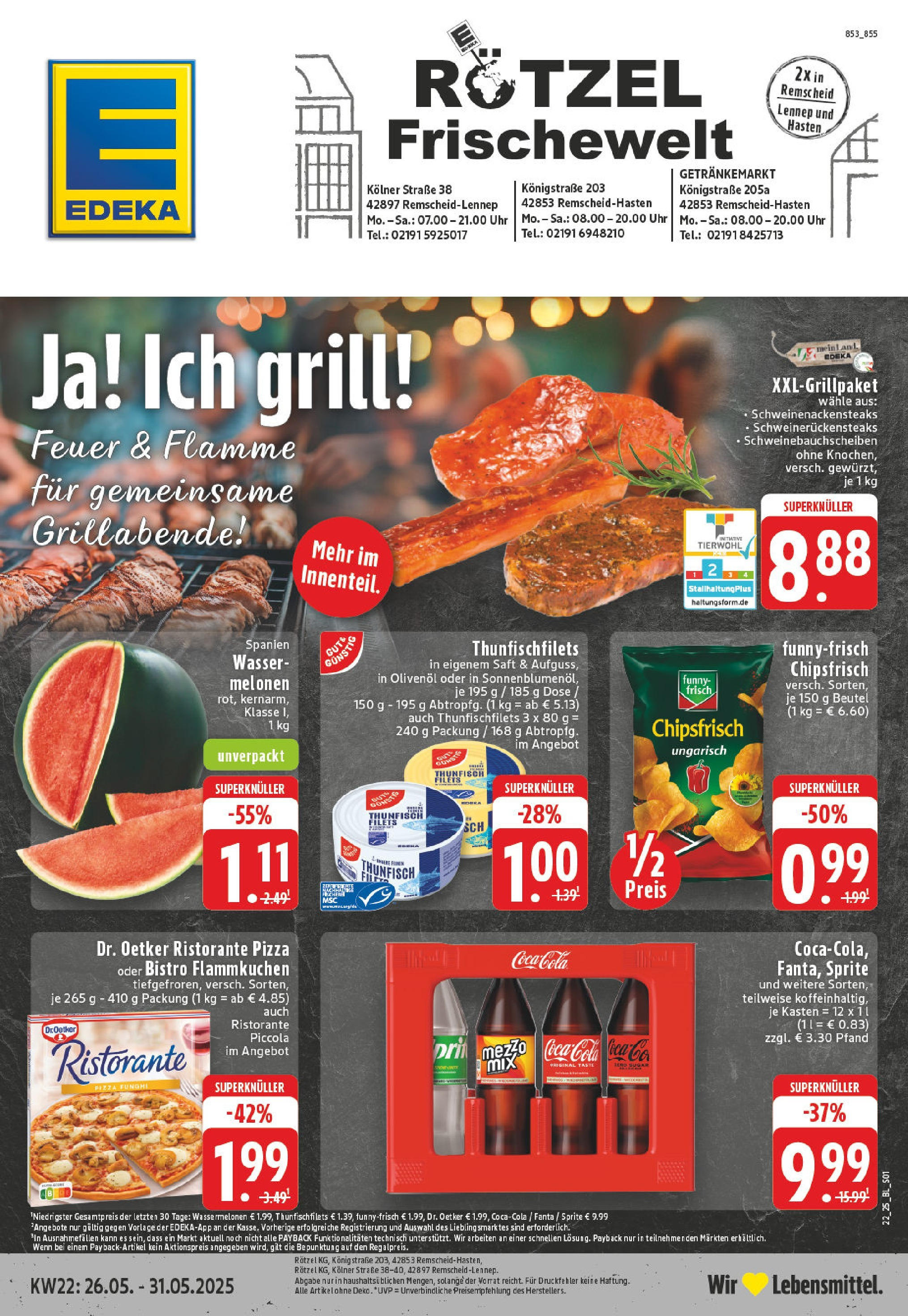 EDEKA Prospekt ab 25.05.2025 - Prospekt Remscheid Online