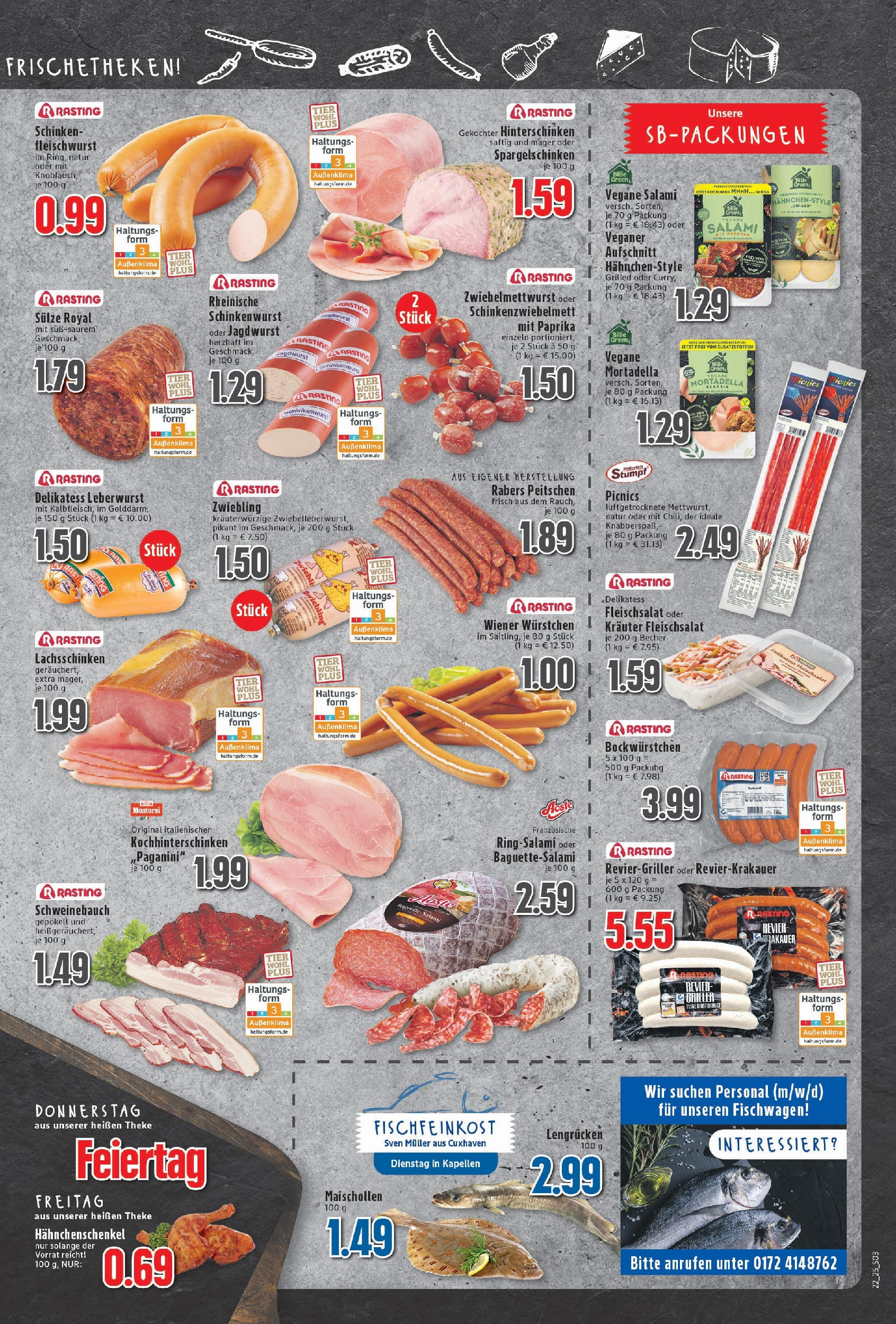 Edeka prospekt Neukirchen-Vluyn	 (ab 25.05.2025) » Angebote Online | Seite: 3 | Produkte: Hahnchenschenkel, Theke, Paprika, Schinken