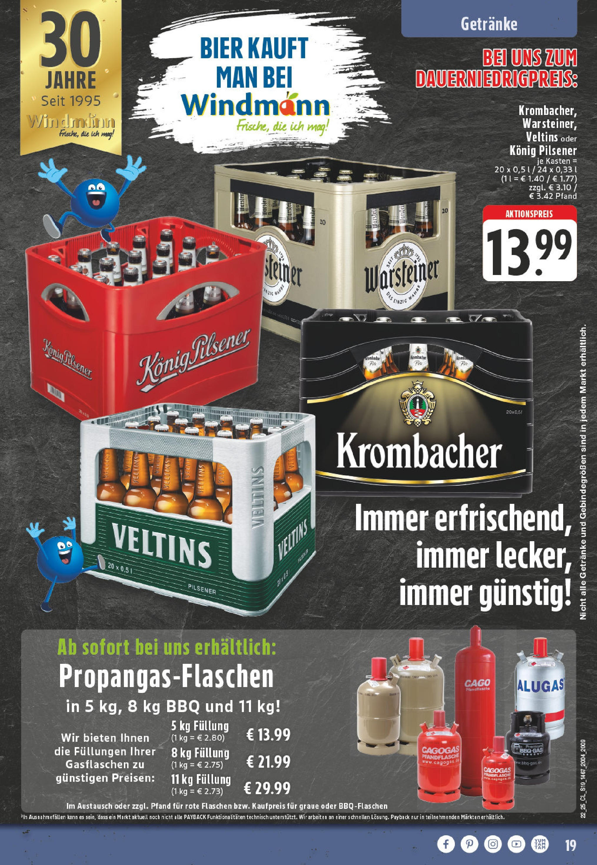Edeka prospekt Erwitte	 (ab 25.05.2025) » Angebote Online | Seite: 19 | Produkte: Konig pilsener, Bier, Krombacher, Veltins