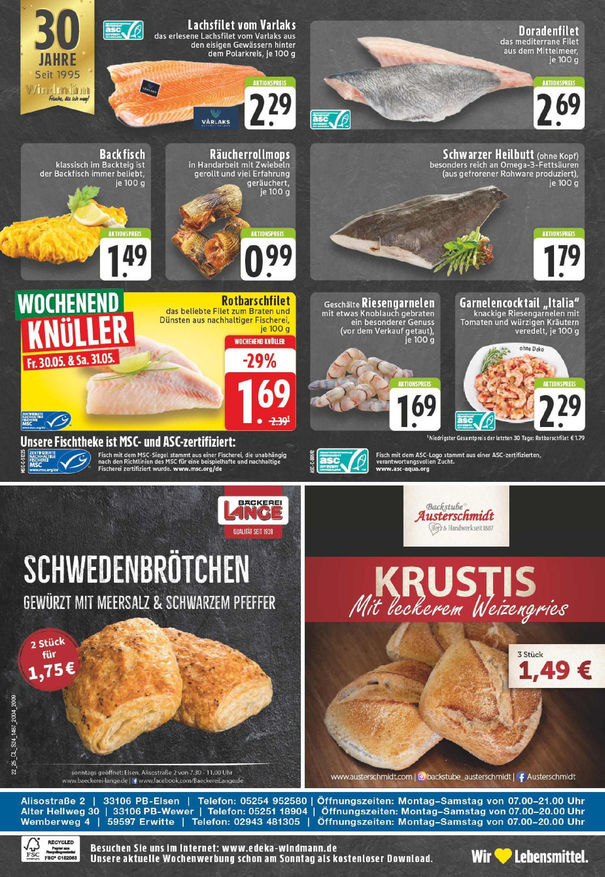 Edeka prospekt Erwitte	 (ab 25.05.2025) » Angebote Online | Seite: 24 | Produkte: Tomaten, Fisch, Zwiebeln, Uhr