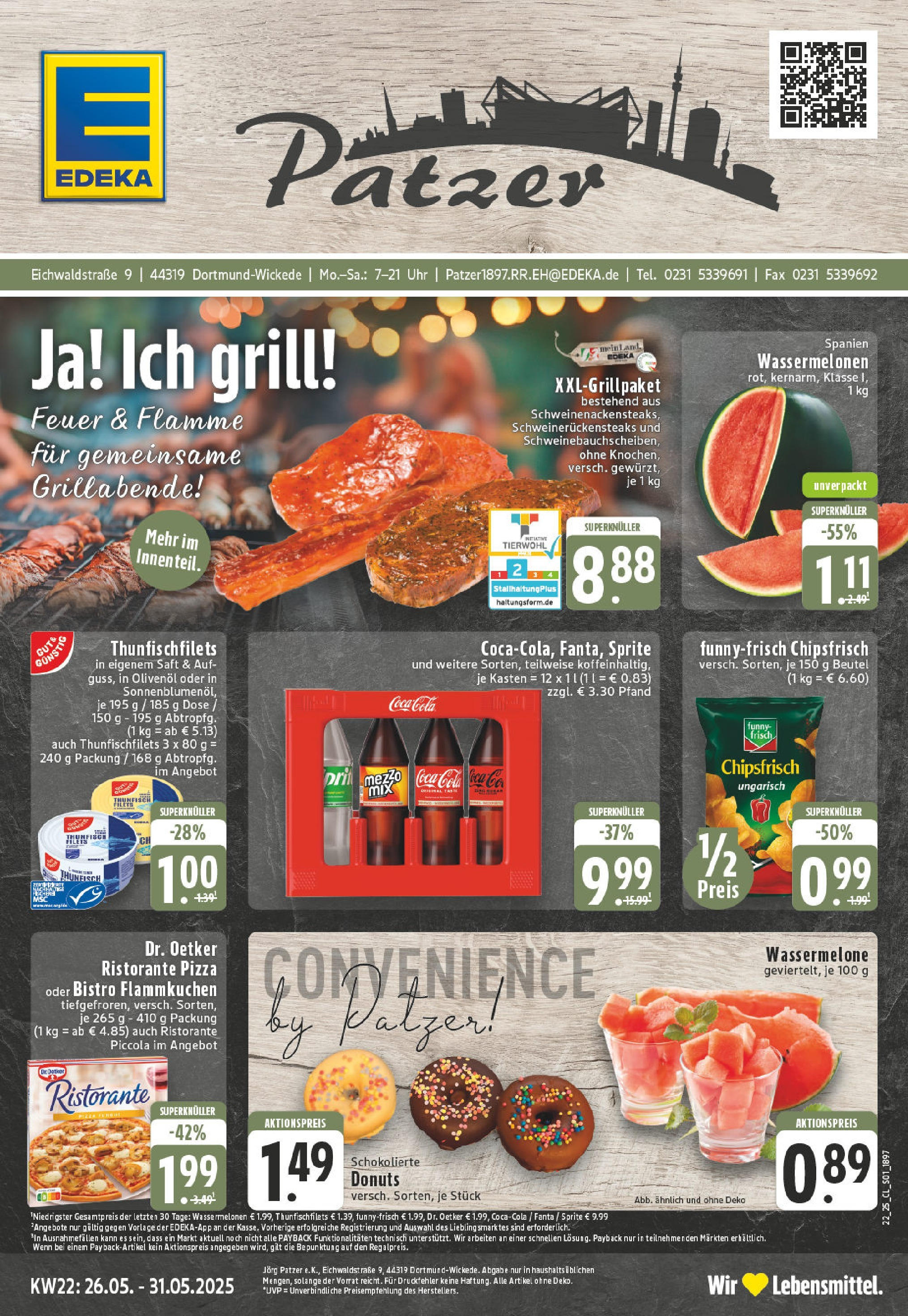 EDEKA Prospekt ab 25.05.2025 - Prospekt Dortmund - Wickede Online Vorschau von dem Prospekt des Geschäftes Edeka, gültig ab dem 25.05.2025