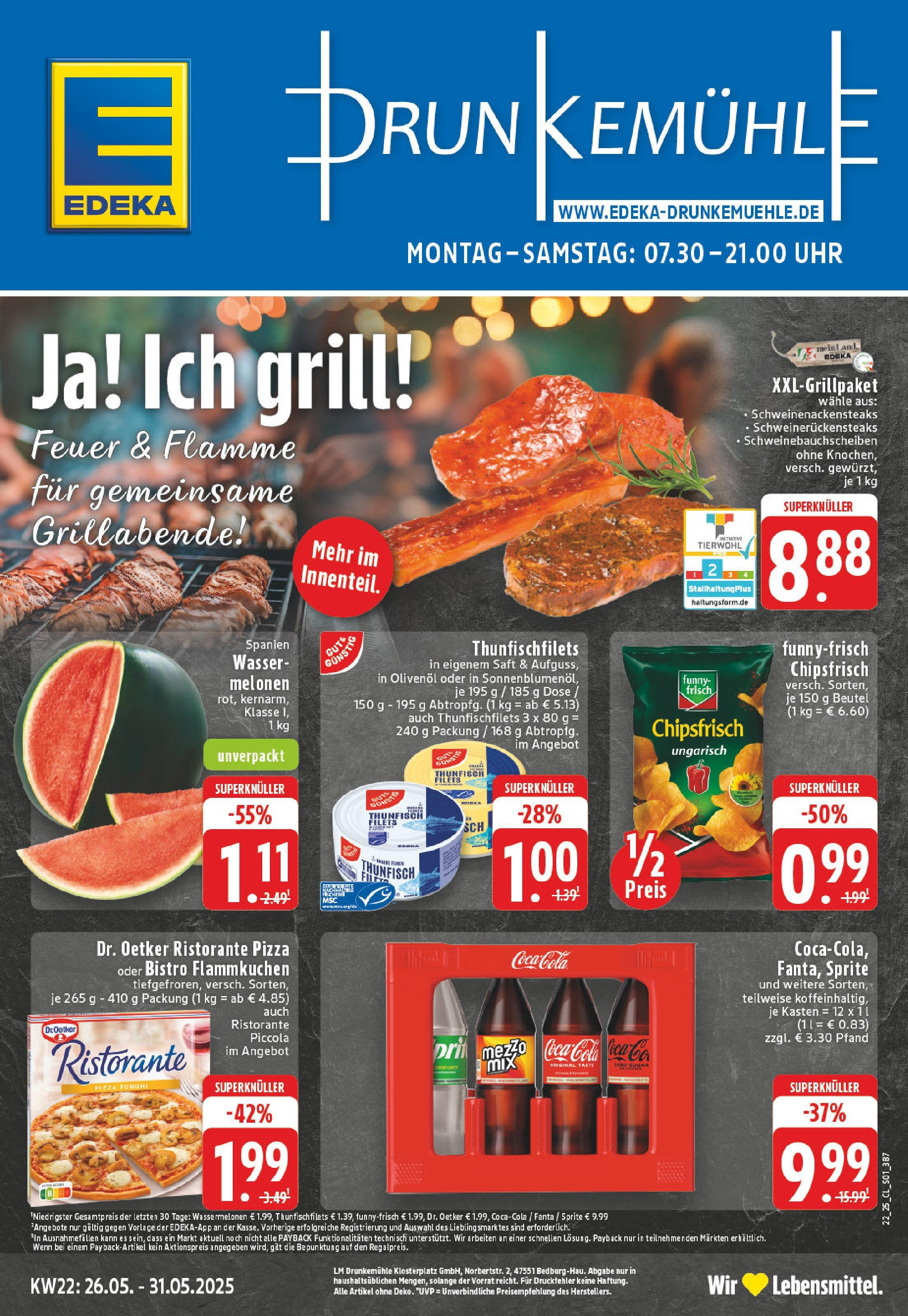 EDEKA Prospekt ab 25.05.2025 - Prospekt Bedburg Hau Online Vorschau von dem Prospekt des Geschäftes Edeka, gültig ab dem 25.05.2025