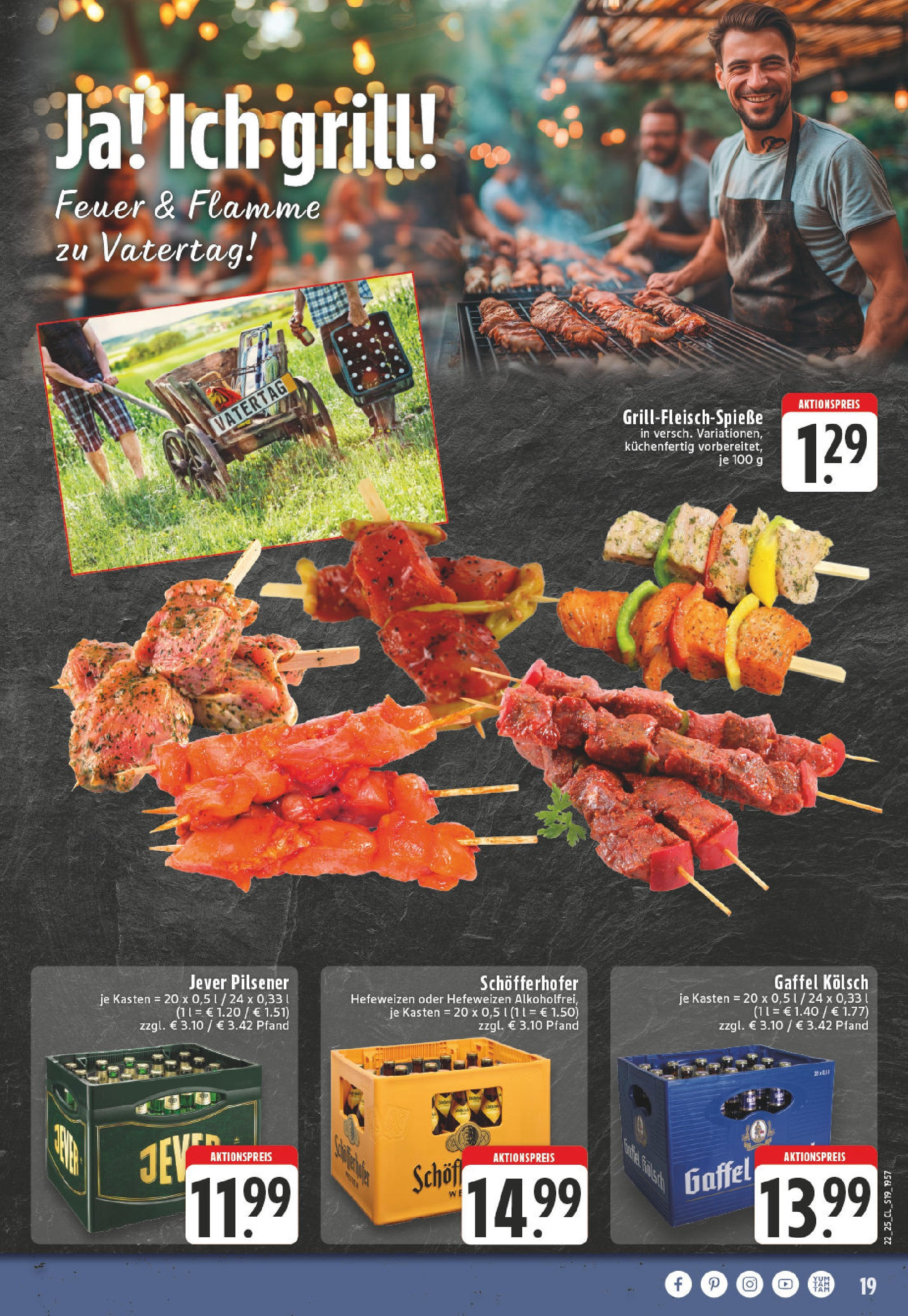 Edeka prospekt Leverkusen-Schlebusch	 (ab 25.05.2025) » Angebote Online | Seite: 19 | Produkte: Grill, Jever