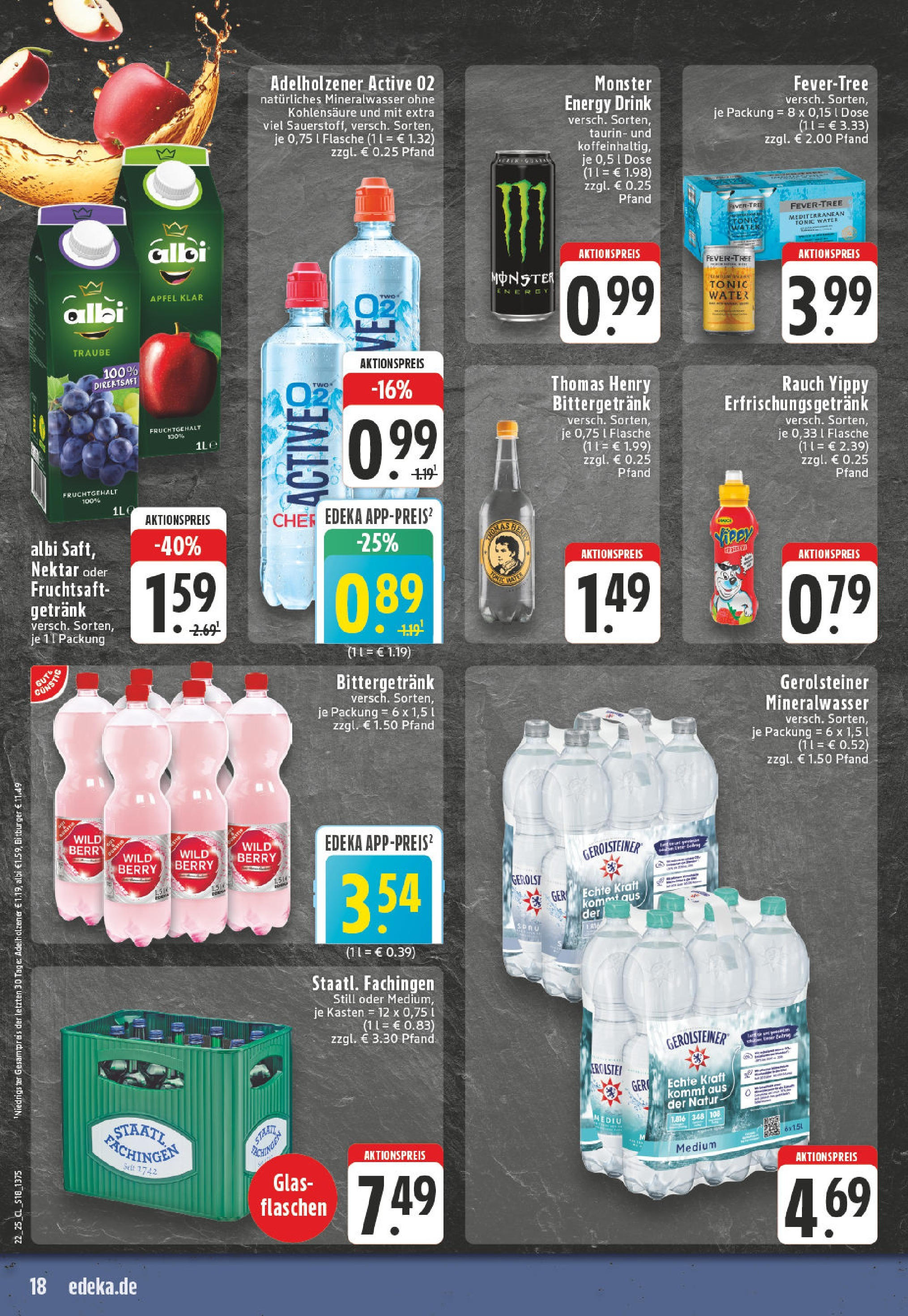 Edeka prospekt Witten-Herbede (ab 25.05.2025) » Angebote Online | Seite: 18 | Produkte: Energy, Adelholzener, Monster, Gerolsteiner Edeka prospekt Witten-Herbede (ab 25.05.2025) » Angebote Online | Seite: 18 | Produkte: Energy, Adelholzener, Monster, Gerolsteiner