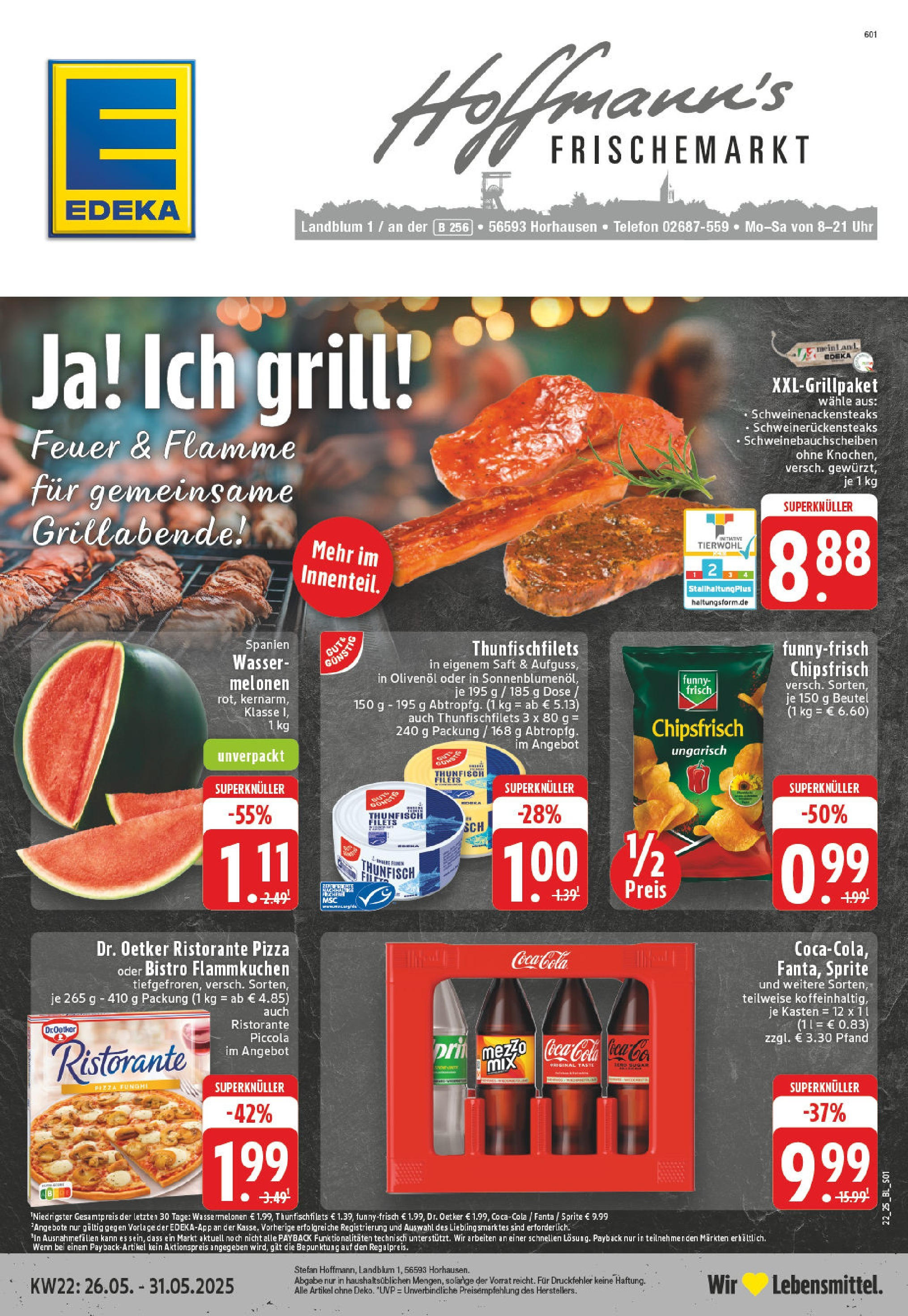 EDEKA Prospekt ab 25.05.2025 - Prospekt Horhausen Online Vorschau von dem Prospekt des Geschäftes Edeka, gültig ab dem 25.05.2025