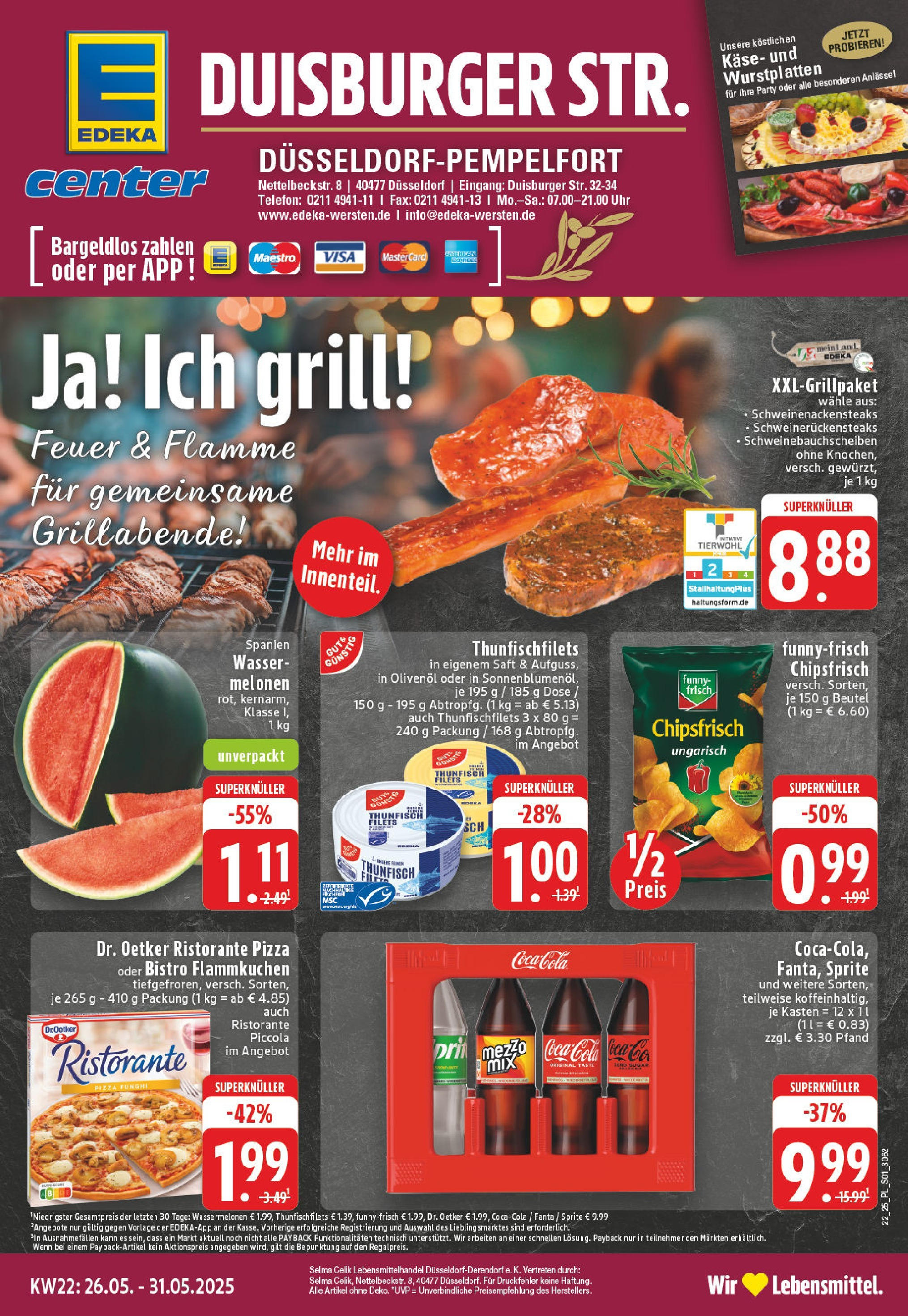 EDEKA Prospekt ab 25.05.2025 - Prospekt Düsseldorf-Derendorf Online