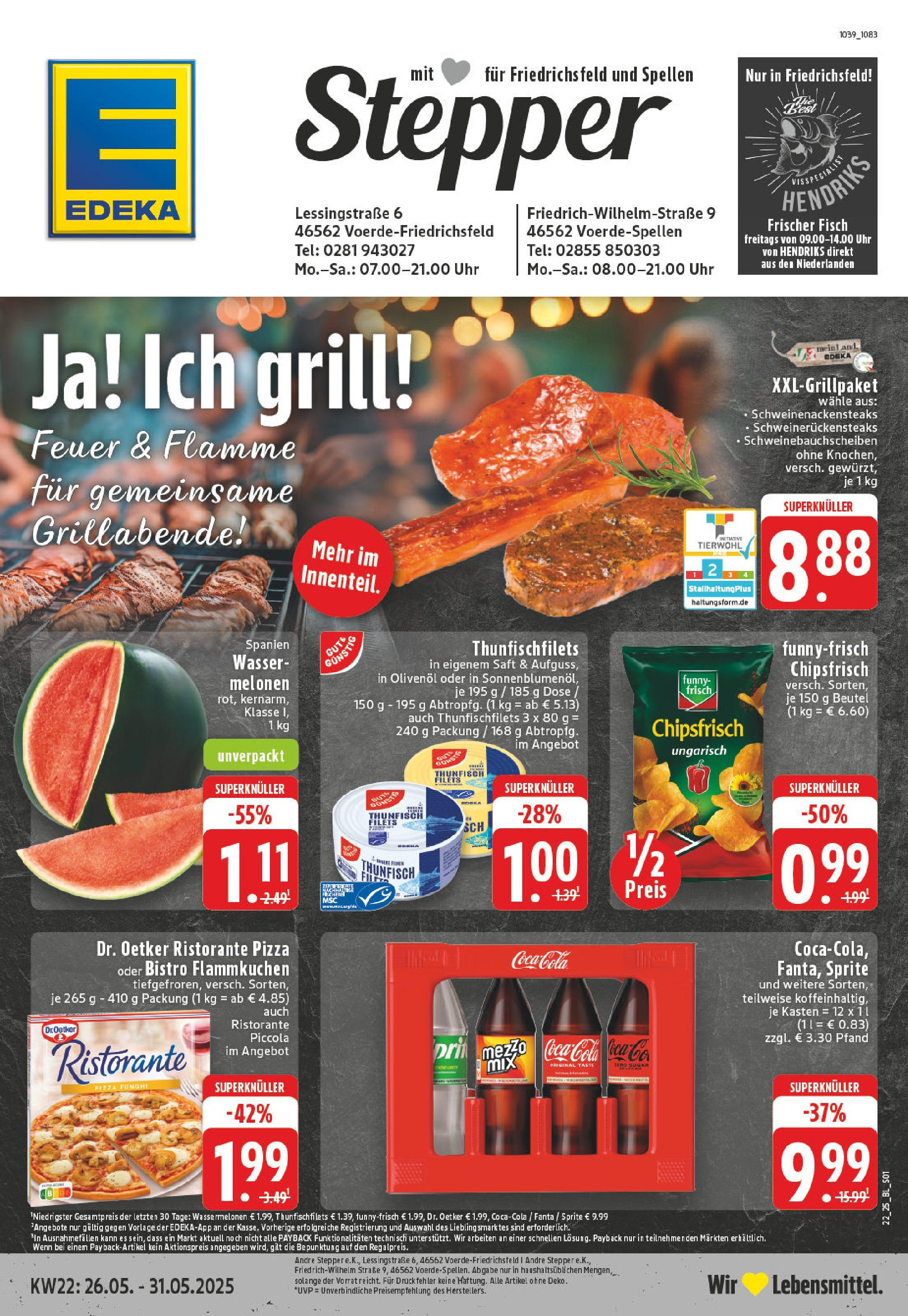 EDEKA Prospekt ab 25.05.2025 - Prospekt Voerde - Friedrichsfeld Online Vorschau von dem Prospekt des Geschäftes Edeka, gültig ab dem 25.05.2025