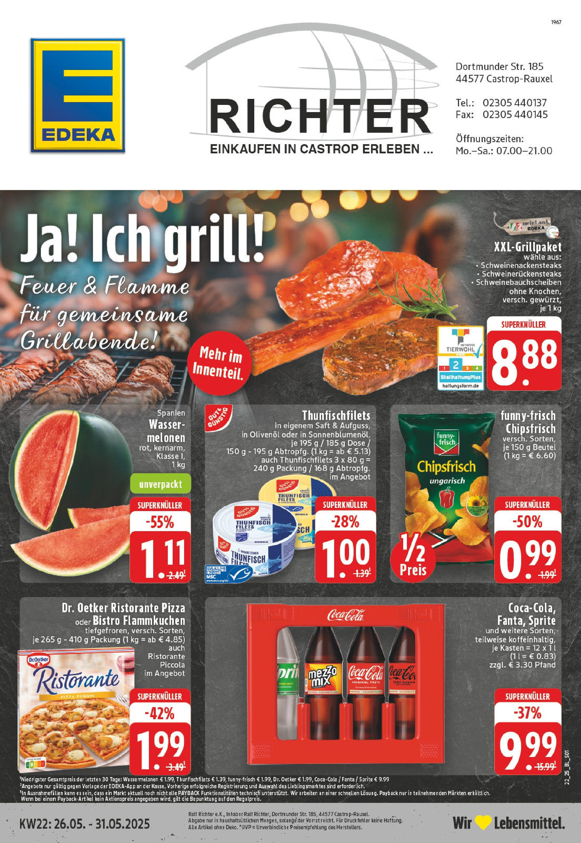 EDEKA Prospekt ab 25.05.2025 - Prospekt Castrop-Rauxel Online Vorschau von dem Prospekt des Geschäftes Edeka, gültig ab dem 25.05.2025
