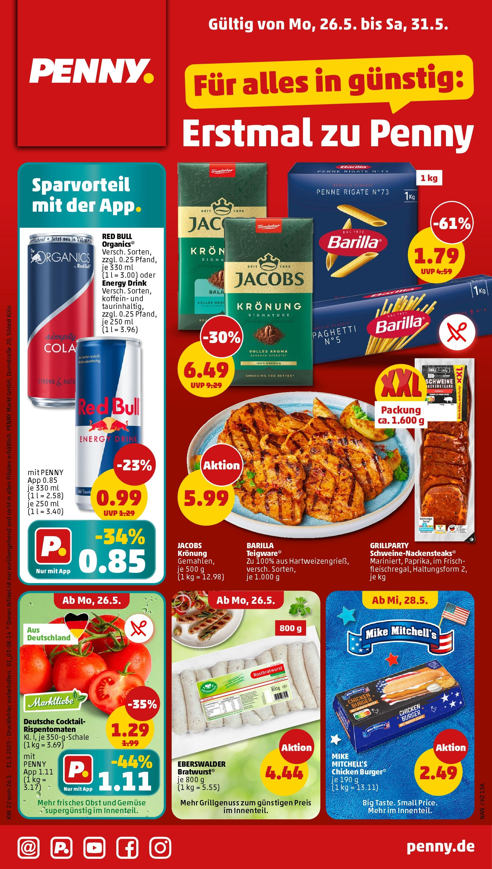Penny Prospekt ab 25.05.2025 - Penny: Wochenangebote