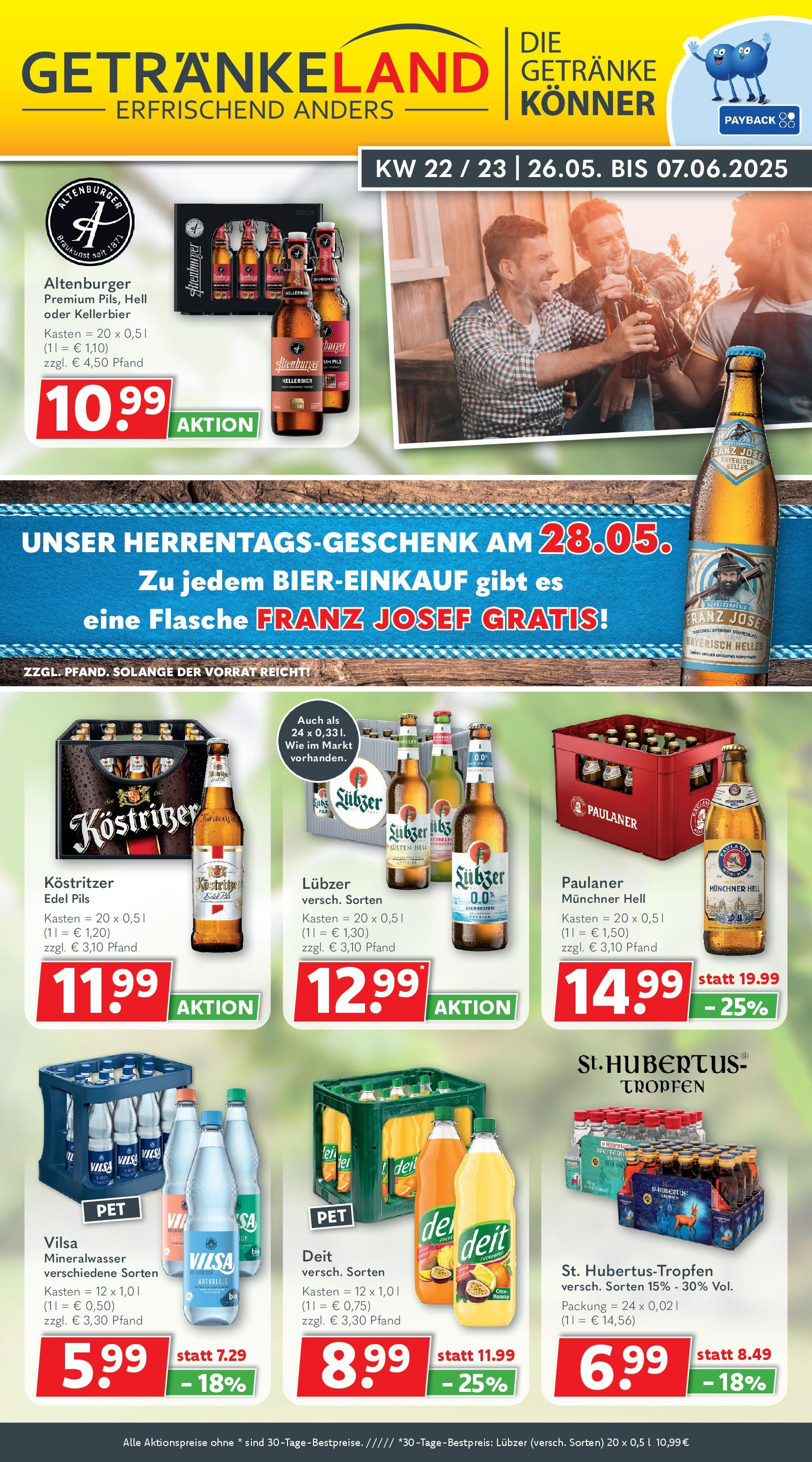 Getränkeland Getränkeland: Getränkeangebote (vom 25.05.2025 - 07.06.2025) Vorschau von dem Prospekt des Geschäftes Getränkeland, gültig ab dem 25.05.2025