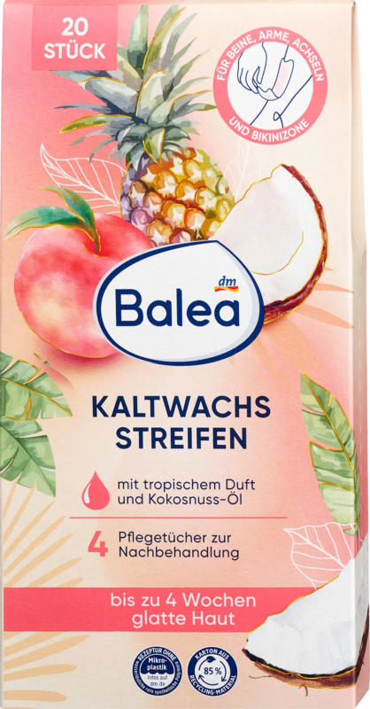 Balea Kaltwachsstreifen Tropic