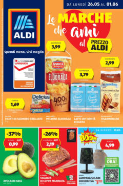 Anteprima del volantino Aldi - Le marche che ami al prezzo Aldi valido a partire dal 25.05.2025