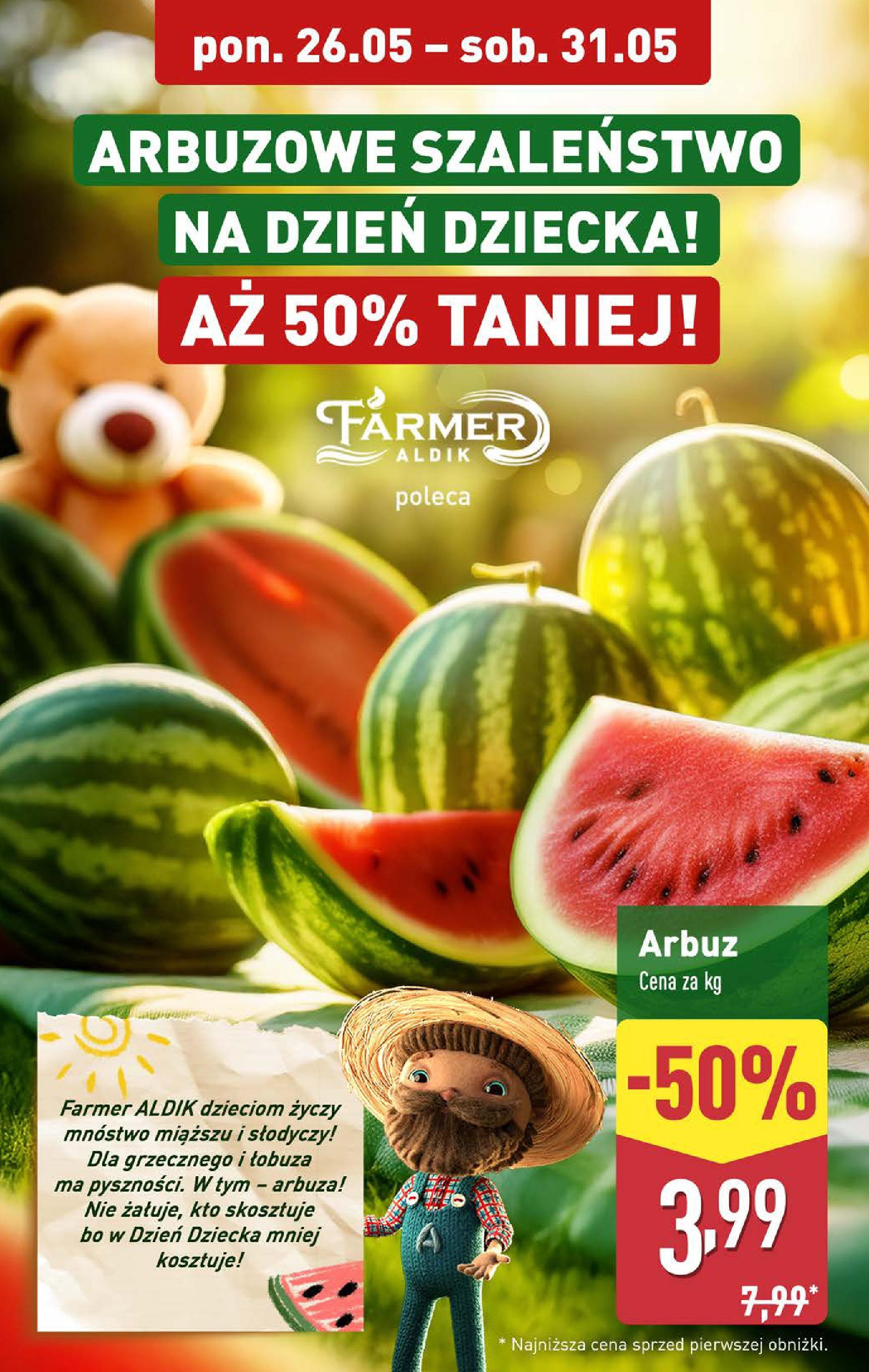 Aldi Gazetka od 26.05.2025 - Ulotka PDF, promocje | Strona: 4 | Produkty: Arbuz