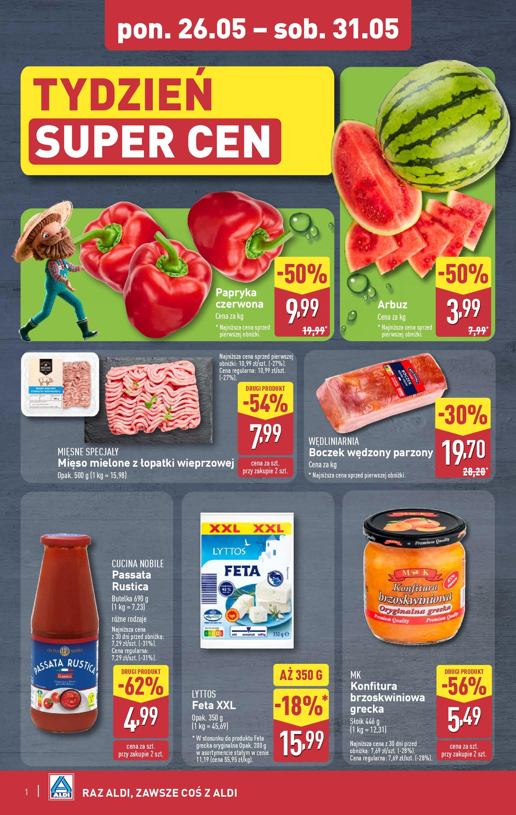 Aldi Gazetka - Okazje na weekend od 29.05.2025 - Ulotka PDF, promocje | Strona: 2 | Produkty: Mięso mielone, Boczek wędzony, Boczek, Papryka czerwona