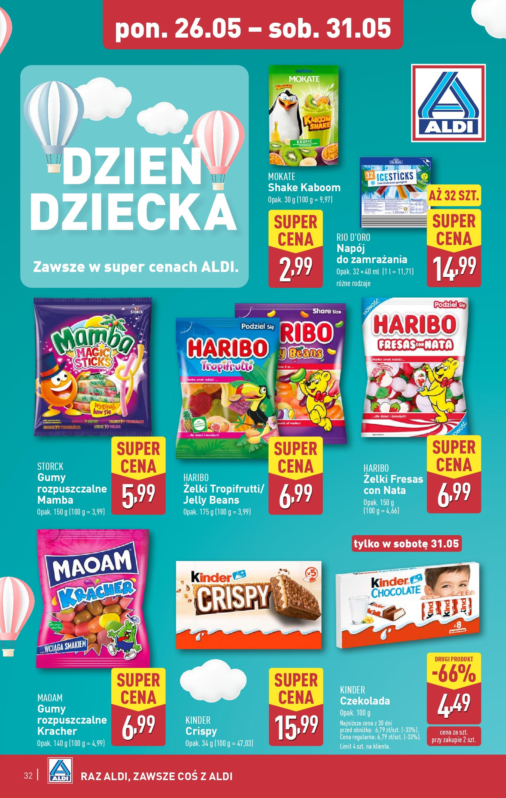 Aldi Gazetka - Okazje na weekend od 29.05.2025 - Ulotka PDF, promocje | Strona: 8 | Produkty: Gumy, Żelki, Czekolada