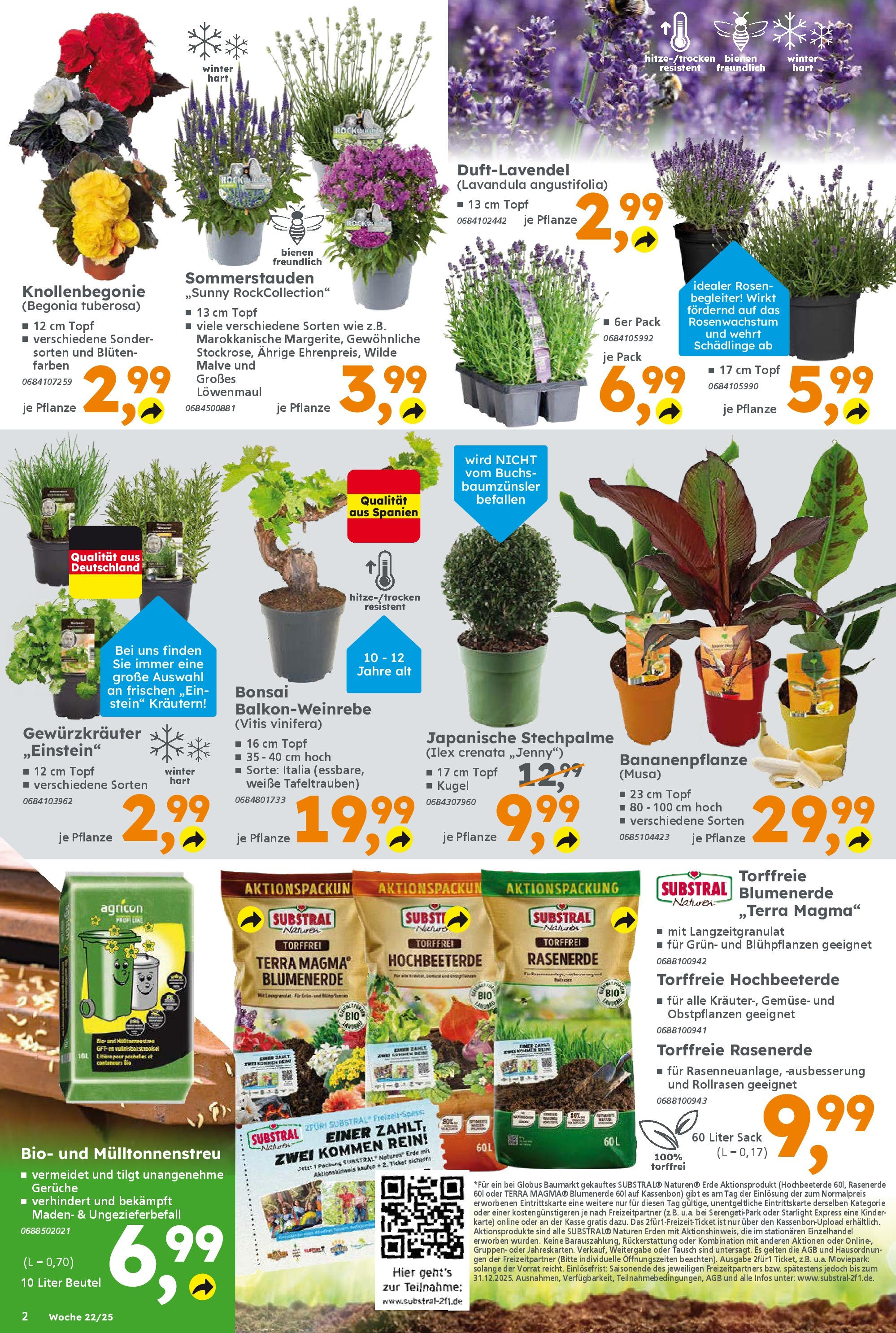 Globus Baumarkt prospekt Forchheim	 (ab 25.05.2025) zum Blättern | Seite: 2 | Produkte: Blumenerde, Gemüse
