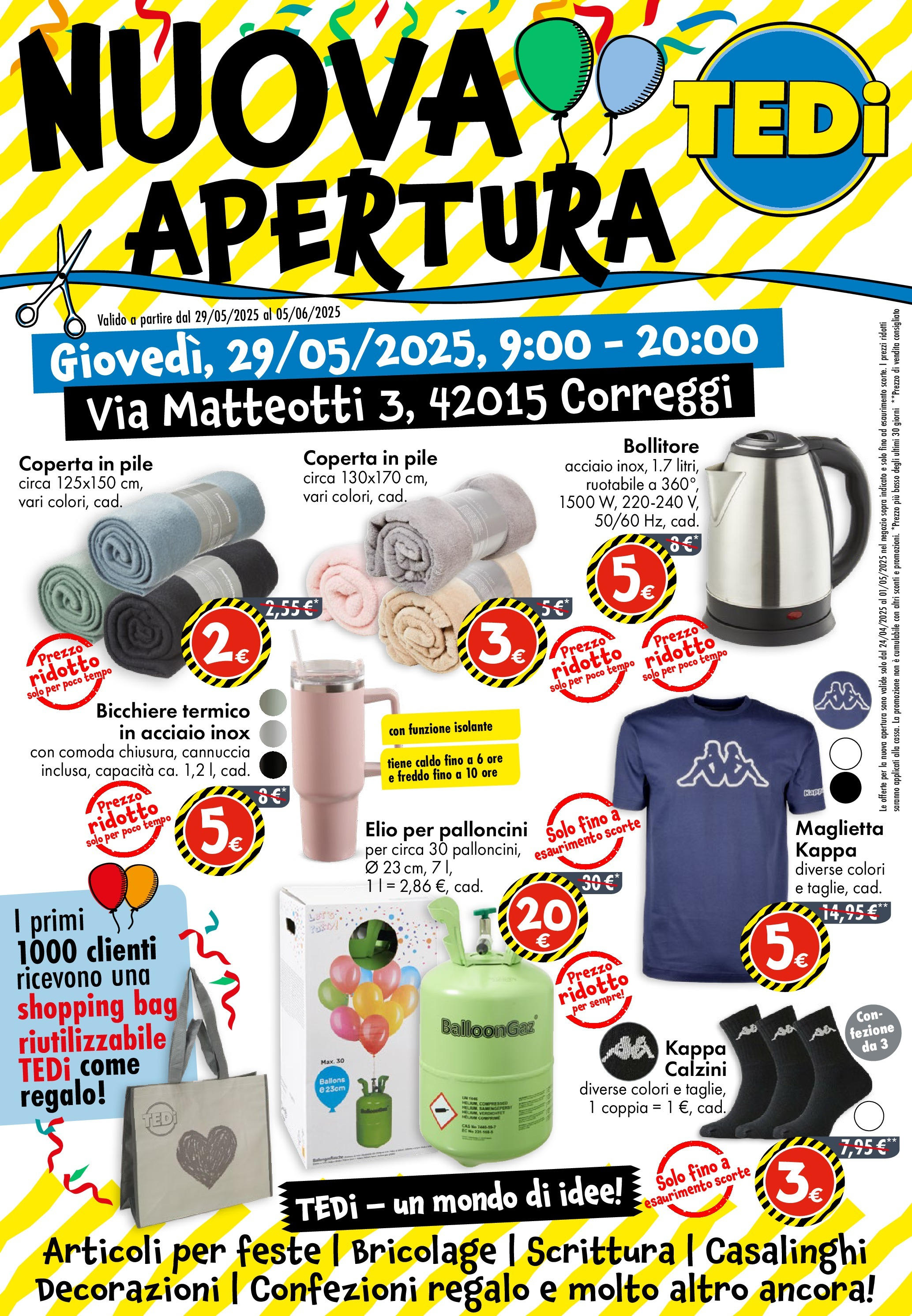 Volantino TEDi valido da 29/05/2025 numero di pagina 1 Anteprima dell'opuscolo TEDi volantino fino al 30.05.2025 dal negozio TEDi valido da 29/05/2025