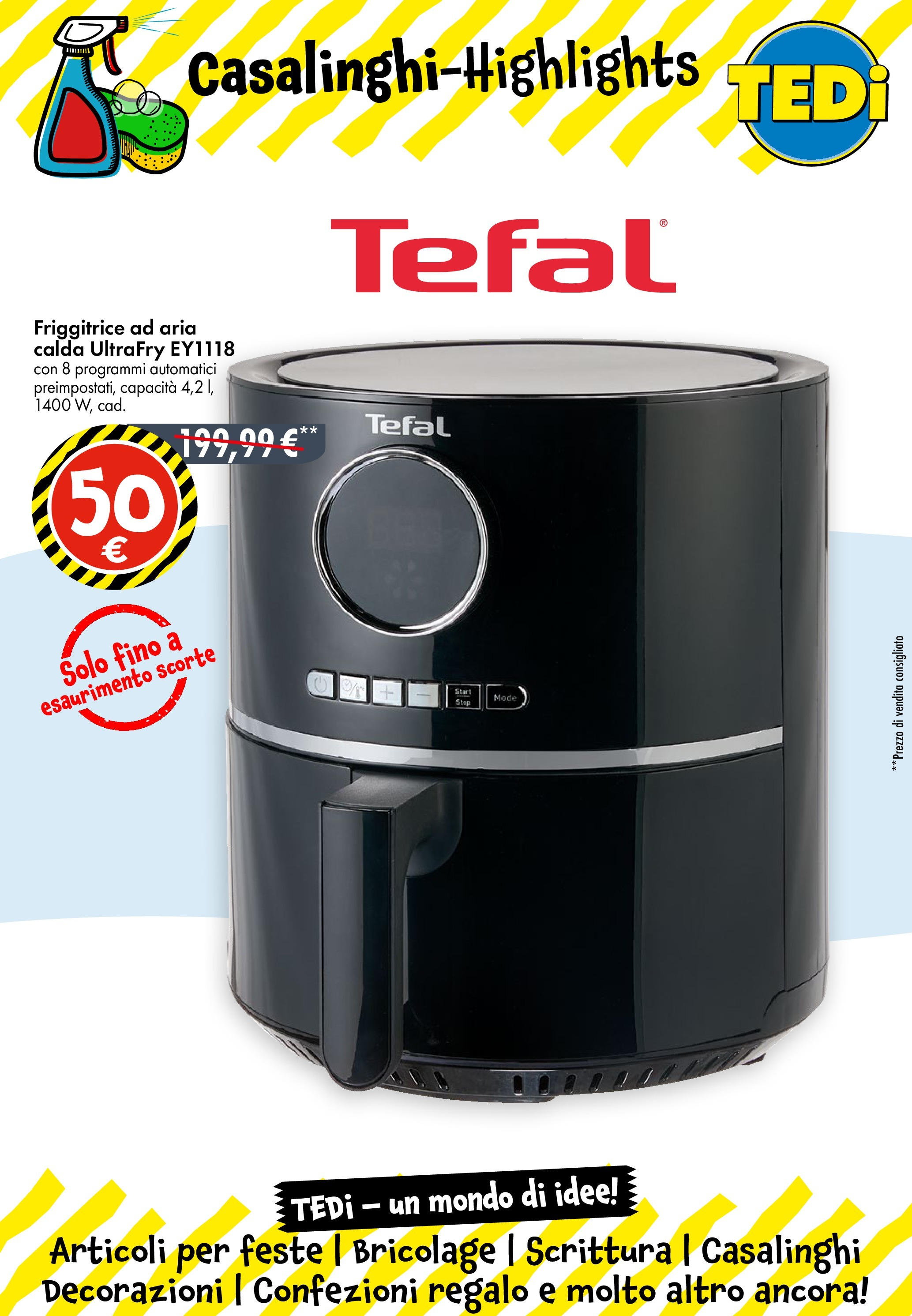 Nuovo TEDi - TEDi volantino fino al 27.06.2025 dal 20/06/2025 > offerte anteprima 🛍️ | Pagina: 2 | Prodotti: Friggitrice ad aria, Friggitrice, Decorazioni
