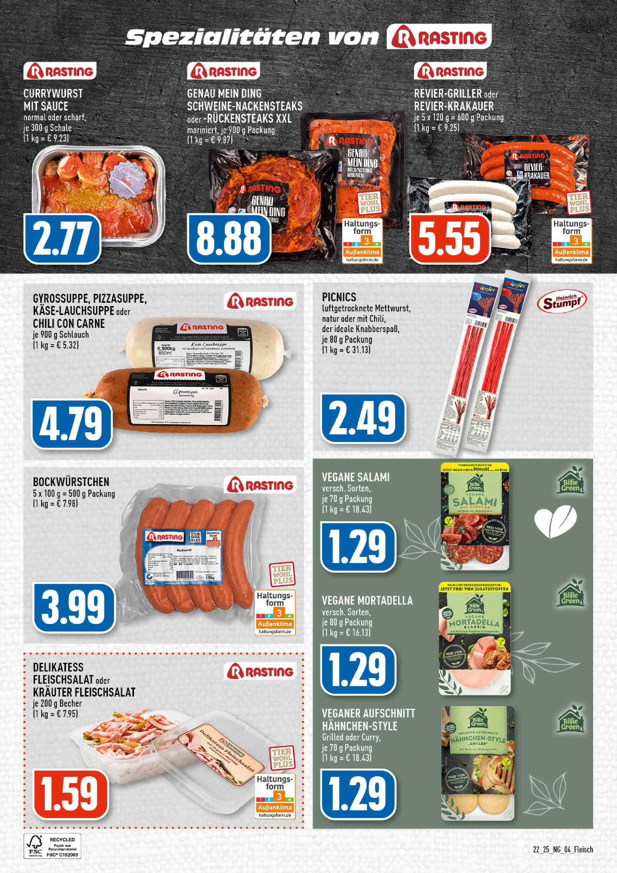 Edeka prospekt Köln-Vingst	 (ab 25.05.2025) » Angebote Online | Seite: 4 | Produkte: Bockwurst, Chili, Salami