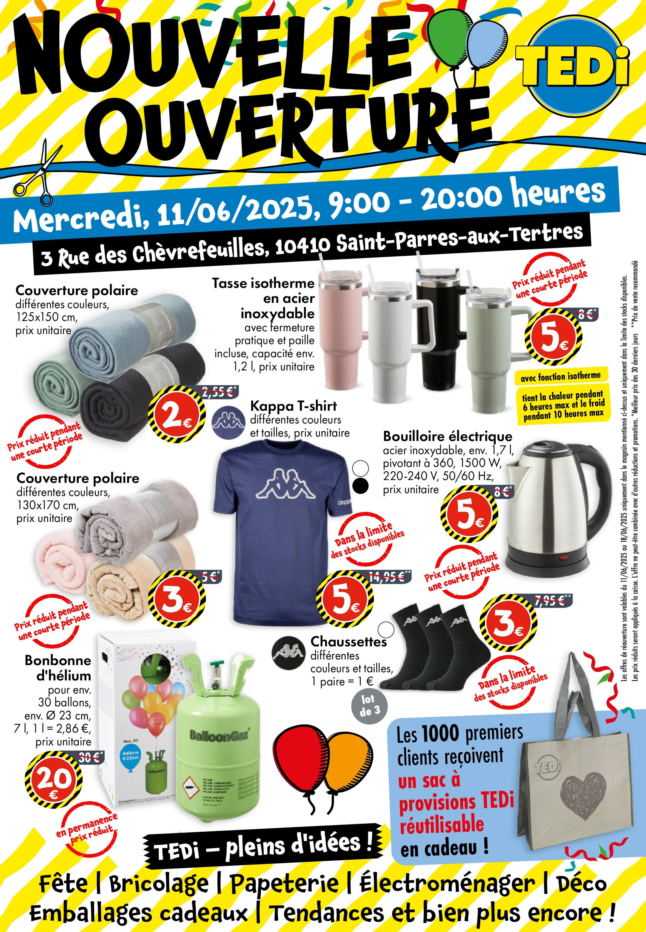 Nouvelle Ouverture de la boutique TEDi valable du 08/06/2025 - Page numéro 1 Prévisualisation de Nouvelle Ouverture du magasin TEDi formulaire valide 08/06/2025