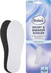 Balea Einlegesohlen Sport & Sneaker weiß, Gr. 38/39 (1 Paar)