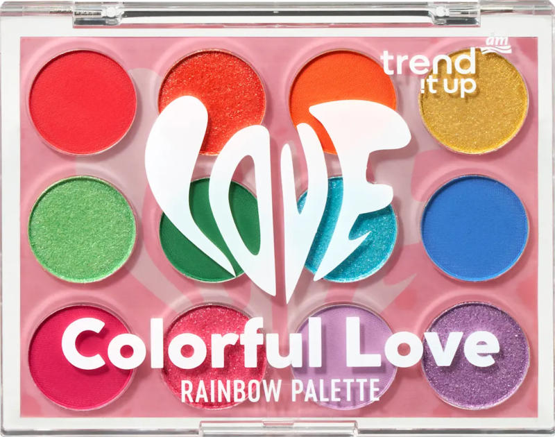 trend !t up Lidschatten Palette Colorful Love Rainbow