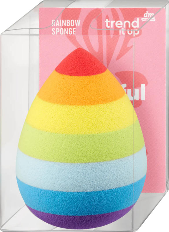 trend !t up Make-up Schwamm Colorful Love Rainbow