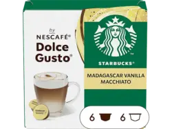 Starbucks Madagascar Vanilla Kaffeekapseln, 12 Stück (= 6 Getränke), Kompatibles System: Nescafé Dolce Gusto