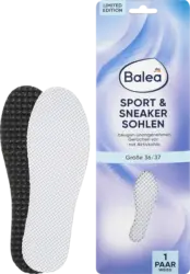 Balea Einlegesohlen Sport & Sneaker weiß, Gr. 36/37 (1 Paar)