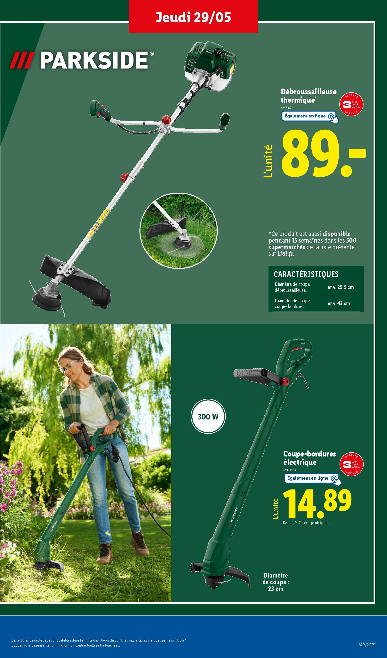 Catalogue LIDL du 28/05/2025 | Promo prospectus en ligne | Page: 37 | Produits: Débroussailleuse Catalogue LIDL du 28/05/2025 | Promo prospectus en ligne | Page: 37 | Produits: Débroussailleuse