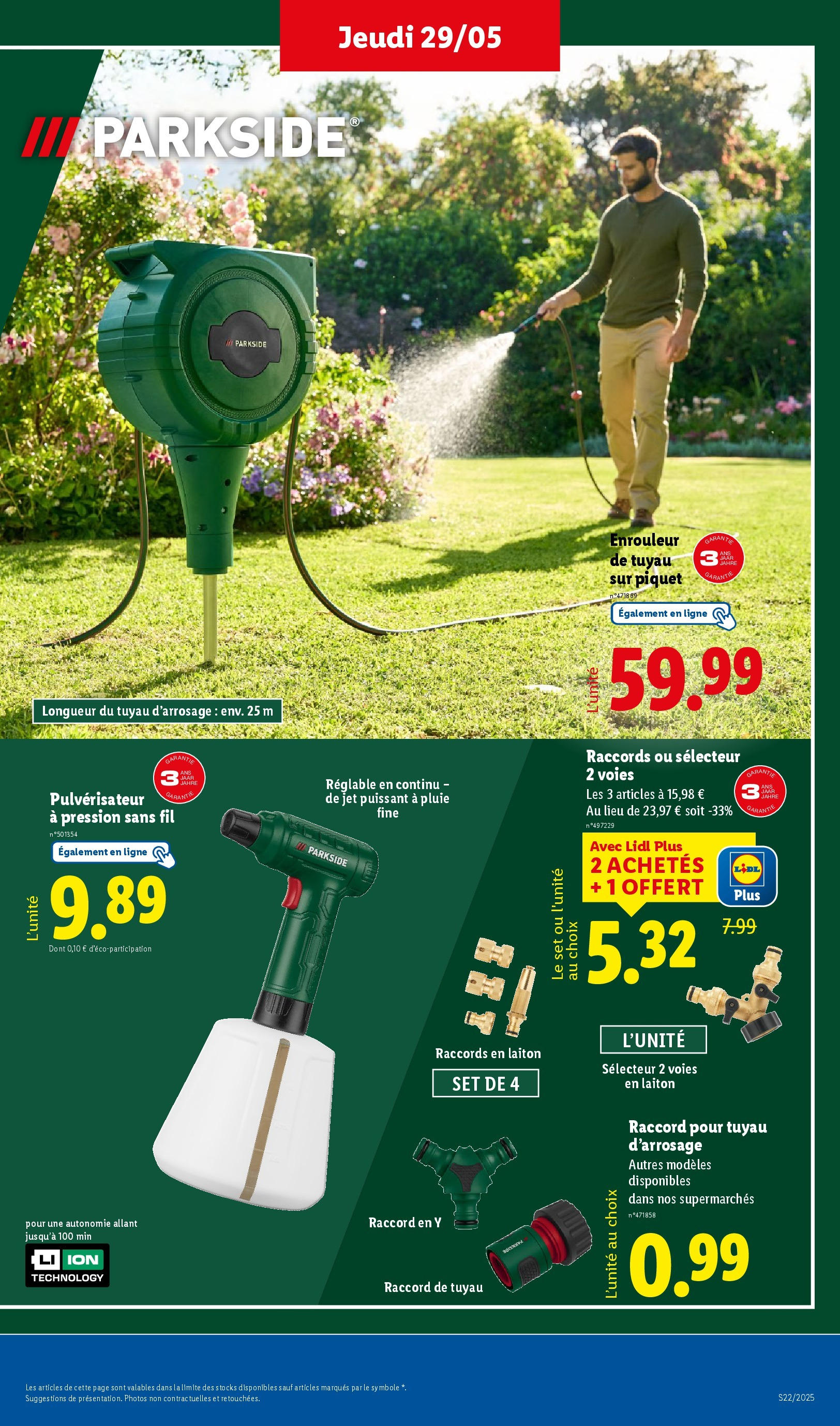 Catalogue LIDL du 28/05/2025 | Promo prospectus en ligne | Page: 39 | Produits: Enrouleur de tuyau, Tuyau, Tuyau d’arrosage Catalogue LIDL du 28/05/2025 | Promo prospectus en ligne | Page: 39 | Produits: Enrouleur de tuyau, Tuyau, Tuyau d’arrosage
