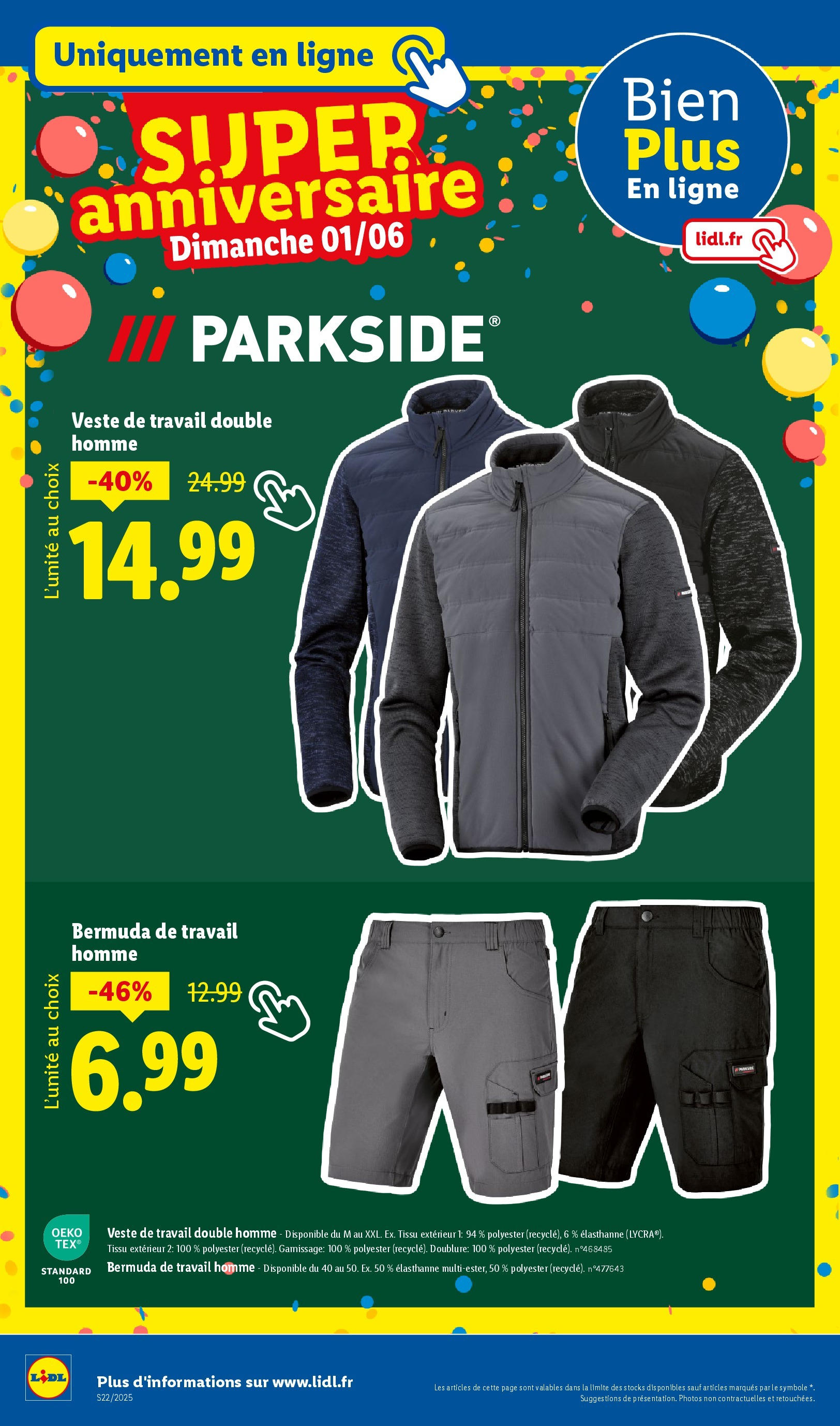 Catalogue LIDL du 28/05/2025 | Promo prospectus en ligne | Page: 62 | Produits: Bermuda, Veste, Shorts Catalogue LIDL du 28/05/2025 | Promo prospectus en ligne | Page: 62 | Produits: Bermuda, Veste, Shorts