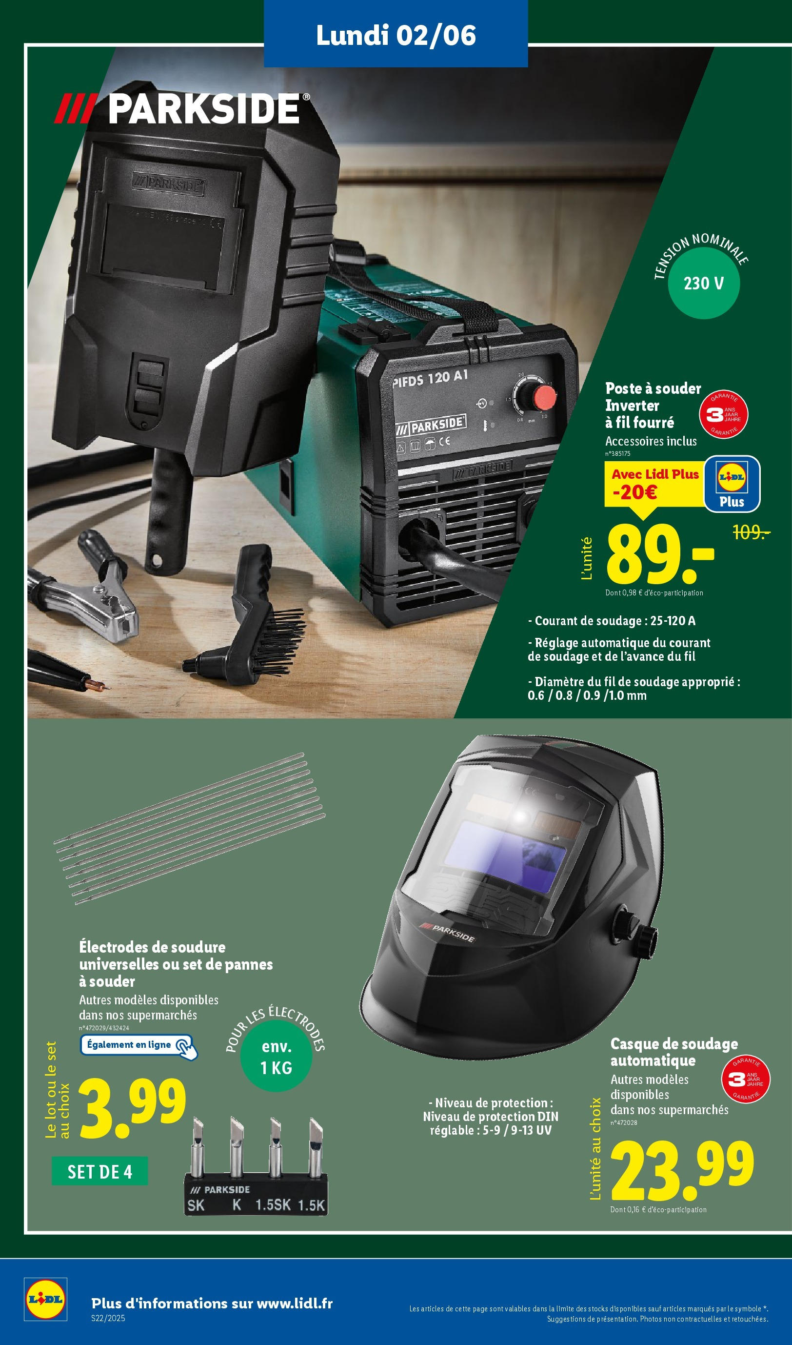 Catalogue LIDL du 28/05/2025 | Promo prospectus en ligne | Page: 64 | Produits: Casque, Poste à souder Catalogue LIDL du 28/05/2025 | Promo prospectus en ligne | Page: 64 | Produits: Casque, Poste à souder