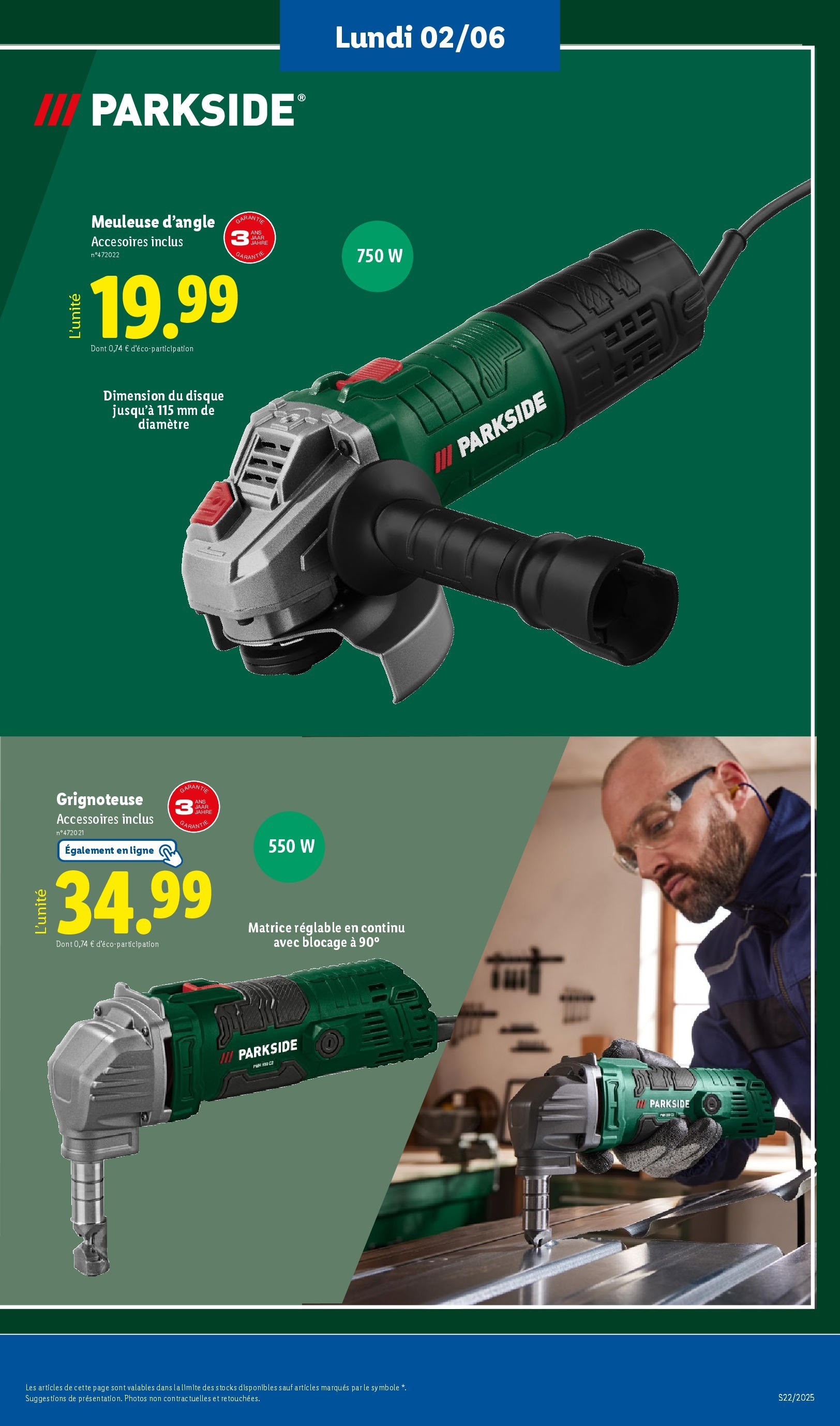 Catalogue LIDL du 28/05/2025 | Promo prospectus en ligne | Page: 67 | Produits: Meuleuse Catalogue LIDL du 28/05/2025 | Promo prospectus en ligne | Page: 67 | Produits: Meuleuse
