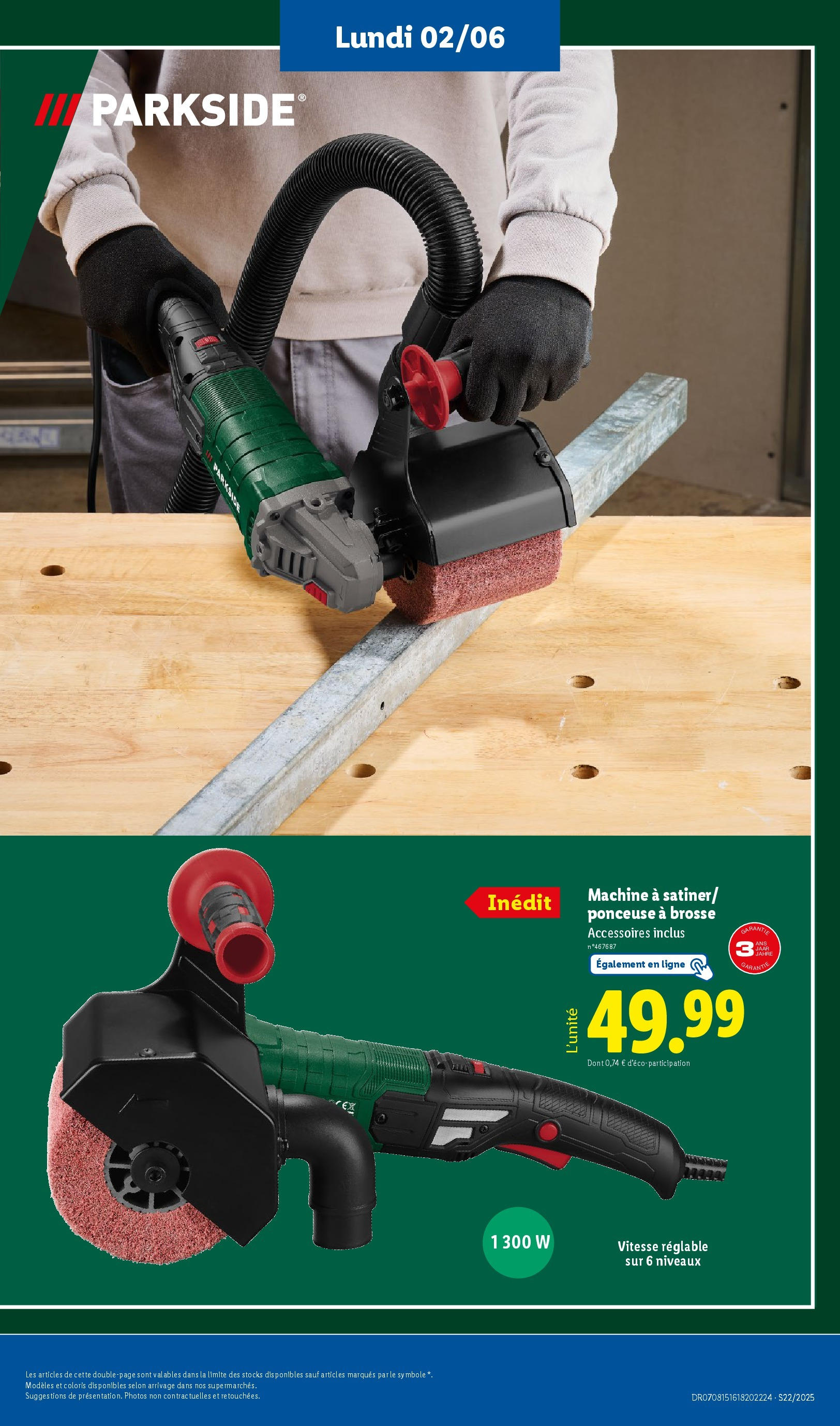Catalogue LIDL du 28/05/2025 | Promo prospectus en ligne | Page: 69 | Produits: Ponceuse, Brosse Catalogue LIDL du 28/05/2025 | Promo prospectus en ligne | Page: 69 | Produits: Ponceuse, Brosse