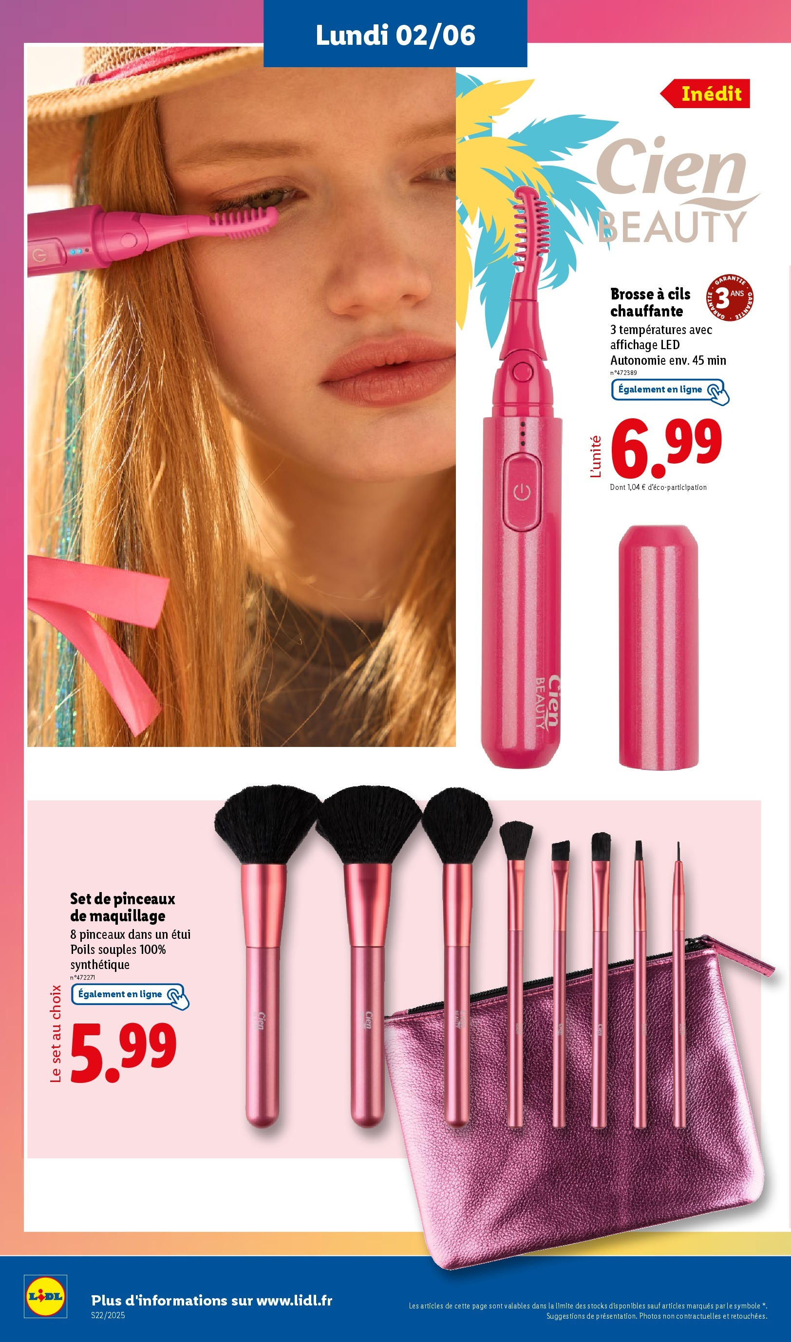 Catalogue LIDL du 28/05/2025 | Promo prospectus en ligne | Page: 74 | Produits: Étui, Maquillage, Brosse Catalogue LIDL du 28/05/2025 | Promo prospectus en ligne | Page: 74 | Produits: Étui, Maquillage, Brosse