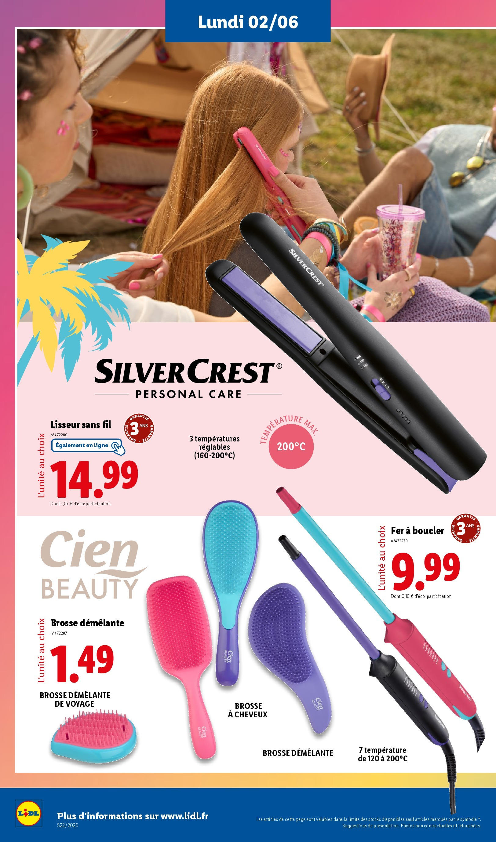 Catalogue LIDL du 28/05/2025 | Promo prospectus en ligne | Page: 76 | Produits: Brosse à cheveux, Lisseur, Brosse Catalogue LIDL du 28/05/2025 | Promo prospectus en ligne | Page: 76 | Produits: Brosse à cheveux, Lisseur, Brosse