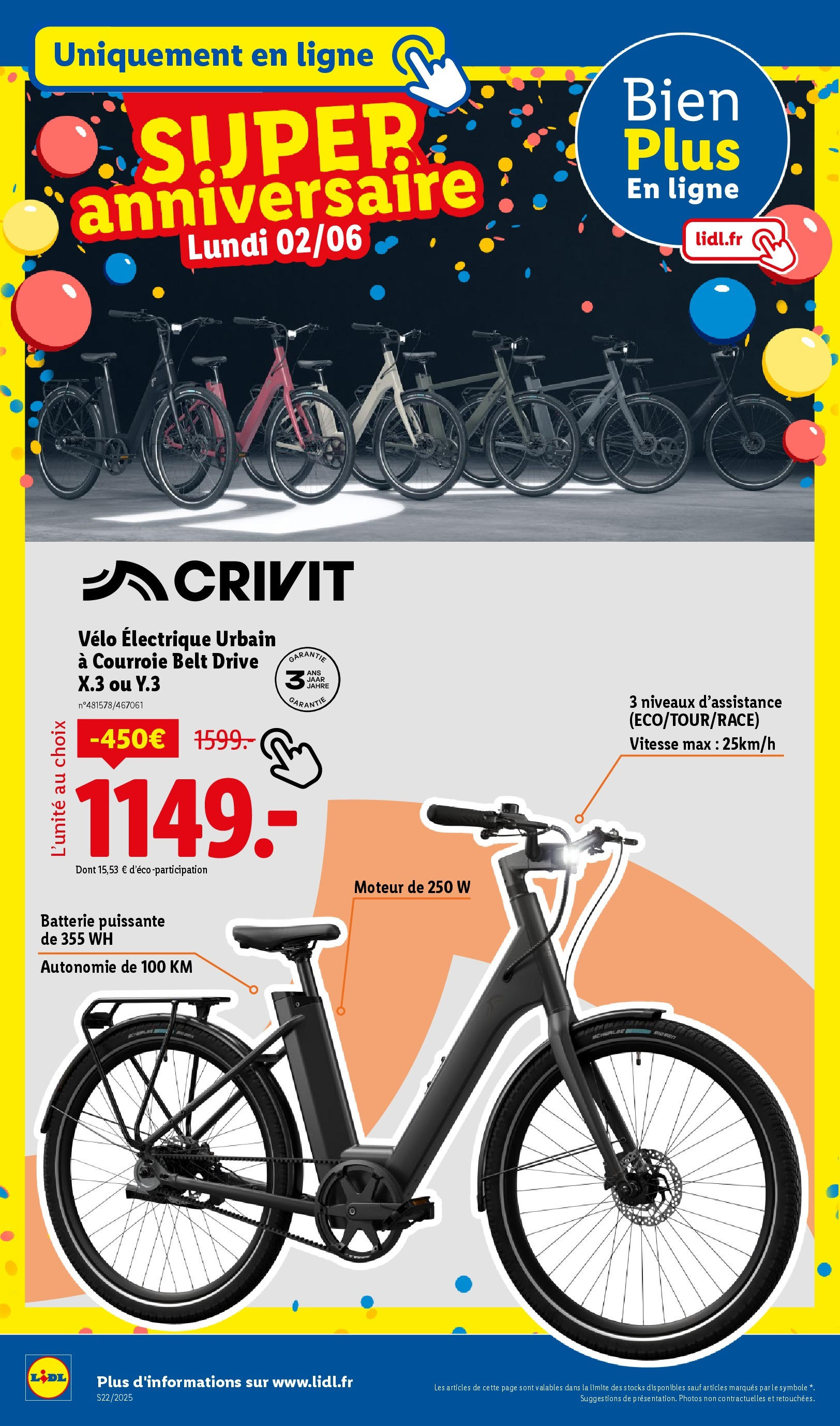 Catalogue LIDL du 28/05/2025 | Promo prospectus en ligne | Page: 84 | Produits: Vélo, Vélo électrique, Batterie Catalogue LIDL du 28/05/2025 | Promo prospectus en ligne | Page: 84 | Produits: Vélo, Vélo électrique, Batterie