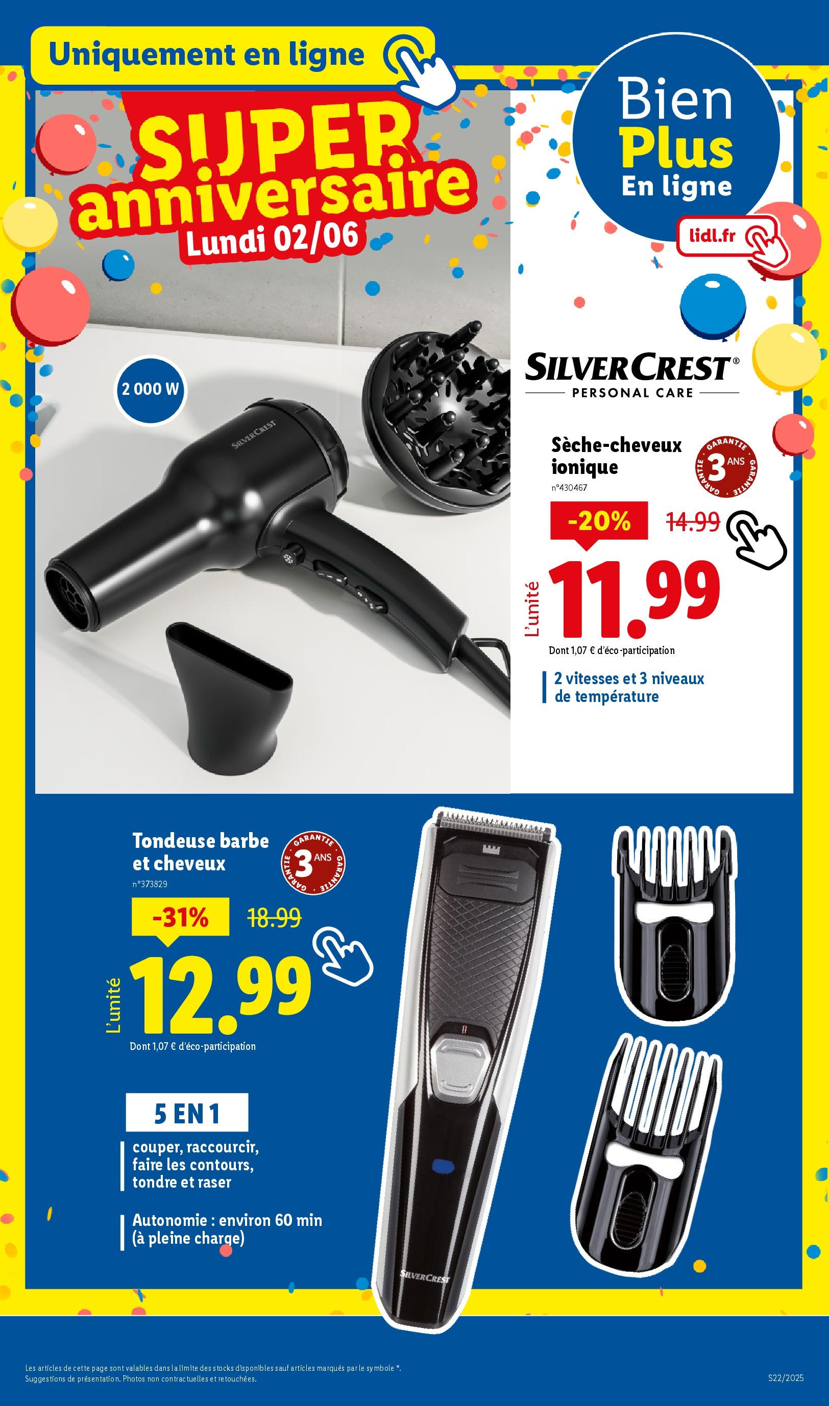 Catalogue LIDL du 28/05/2025 | Promo prospectus en ligne | Page: 87 | Produits: Sèche-cheveux, Tondeuse Catalogue LIDL du 28/05/2025 | Promo prospectus en ligne | Page: 87 | Produits: Sèche-cheveux, Tondeuse