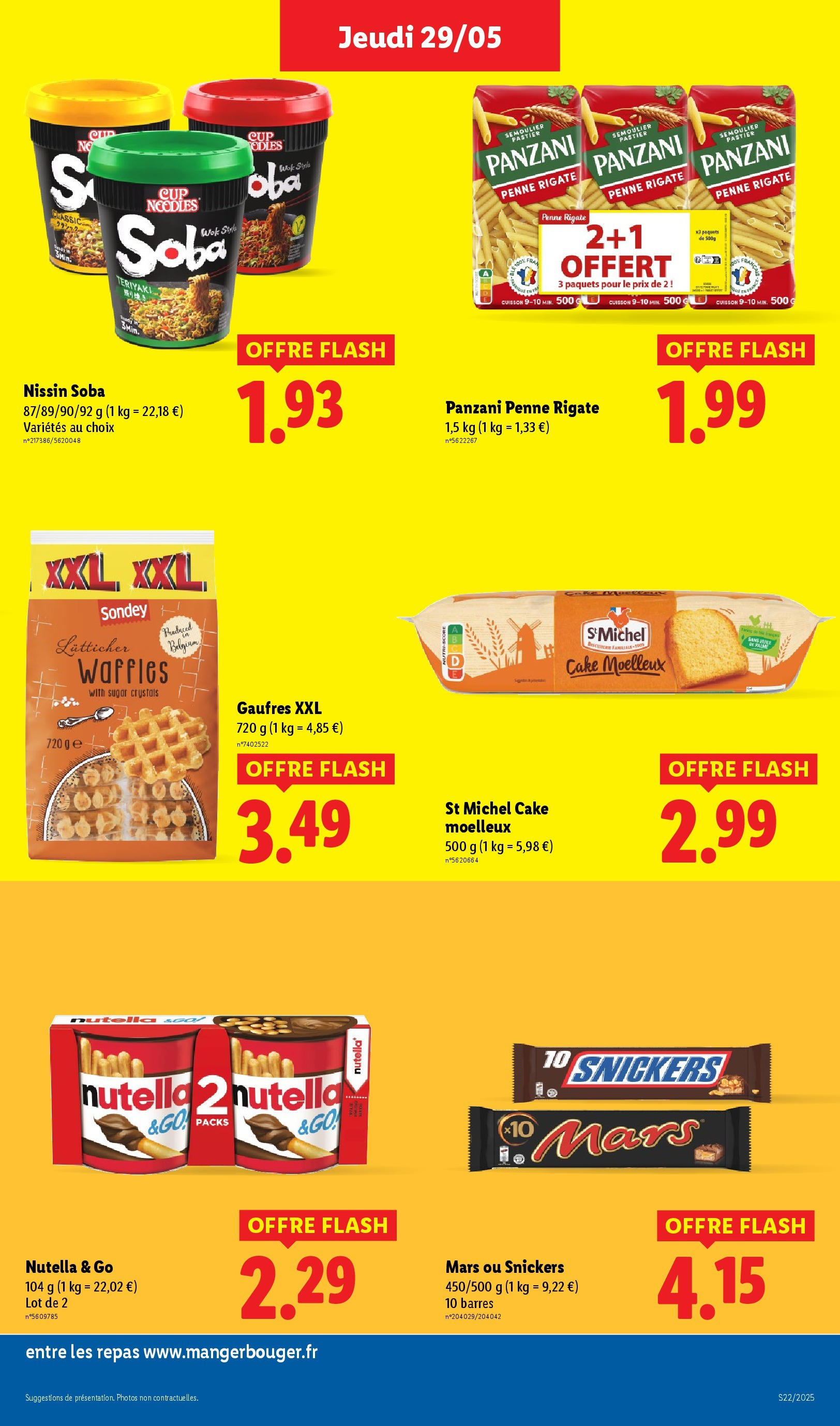 Catalogue LIDL du 28/05/2025 | Promo prospectus en ligne | Page: 19 | Produits: Nutella, Huile, Gaufres Catalogue LIDL du 28/05/2025 | Promo prospectus en ligne | Page: 19 | Produits: Nutella, Huile, Gaufres