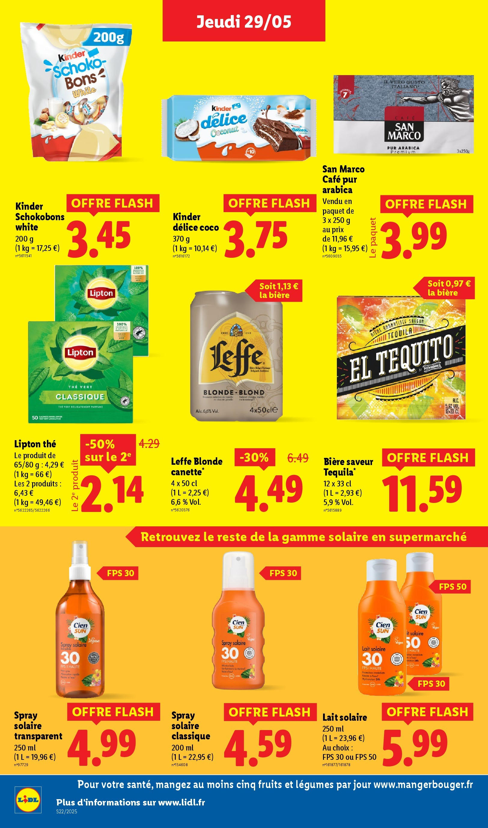 Catalogue LIDL du 28/05/2025 | Promo prospectus en ligne | Page: 20 | Produits: San Marco Café, Café, Bière, Thé Catalogue LIDL du 28/05/2025 | Promo prospectus en ligne | Page: 20 | Produits: San Marco Café, Café, Bière, Thé